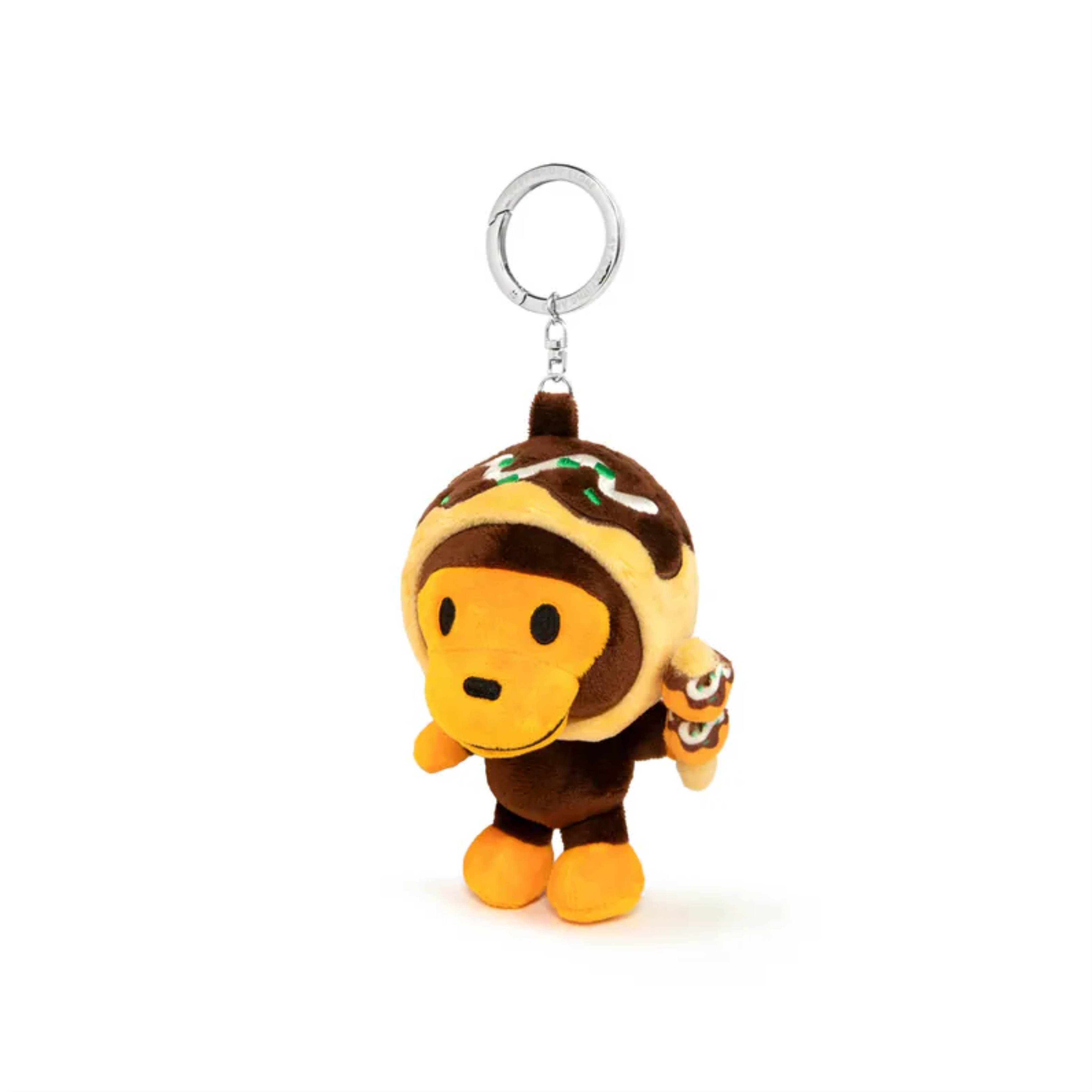 2026AW A BATHING APE BAPE BABY MILO TAKOYAKI PLUSH DOLL KEYCHAIN 15CM 章魚燒 布偶 猴子 鑰匙圈 現貨 AM70182309