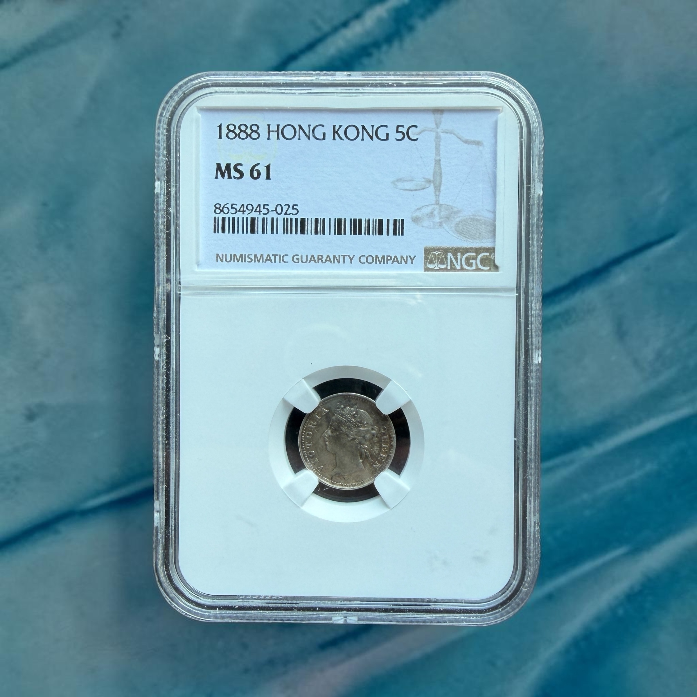 1888年維多利亞女皇 5 仙 (NGC MS 61分)