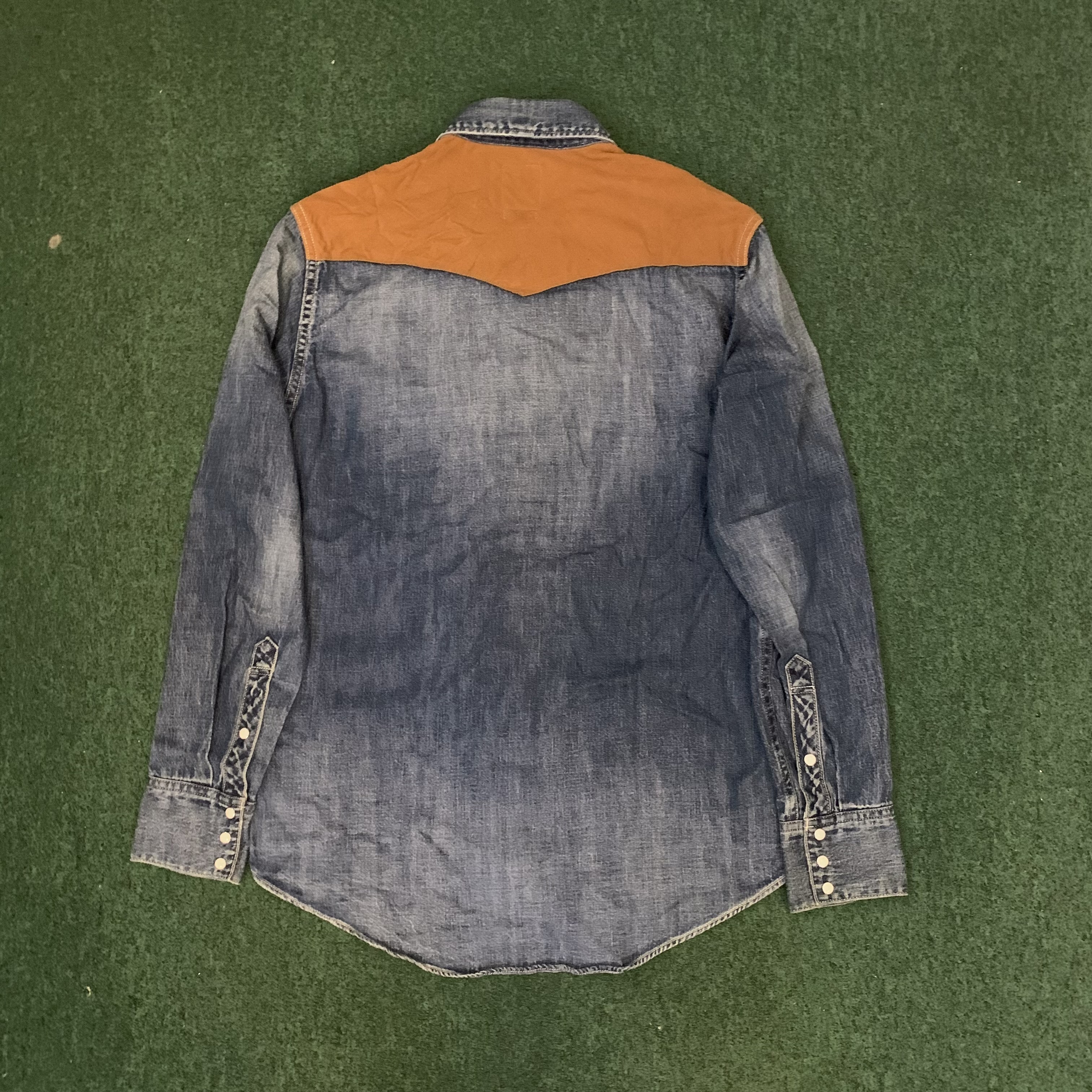 RARE ITEM: VISVIM SOCIAL SCULPTURE PICARO DAMAGED SHIRT L/S - SIZE 1 IN STOCK NOW (現貨發售中)