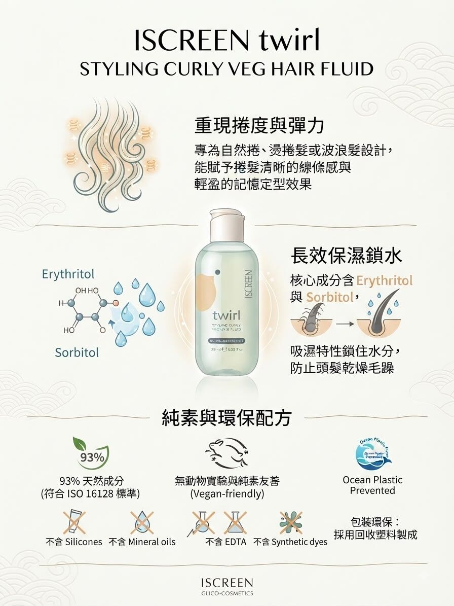 sceen Twirl Styling curly vegan hair fluid 150ml