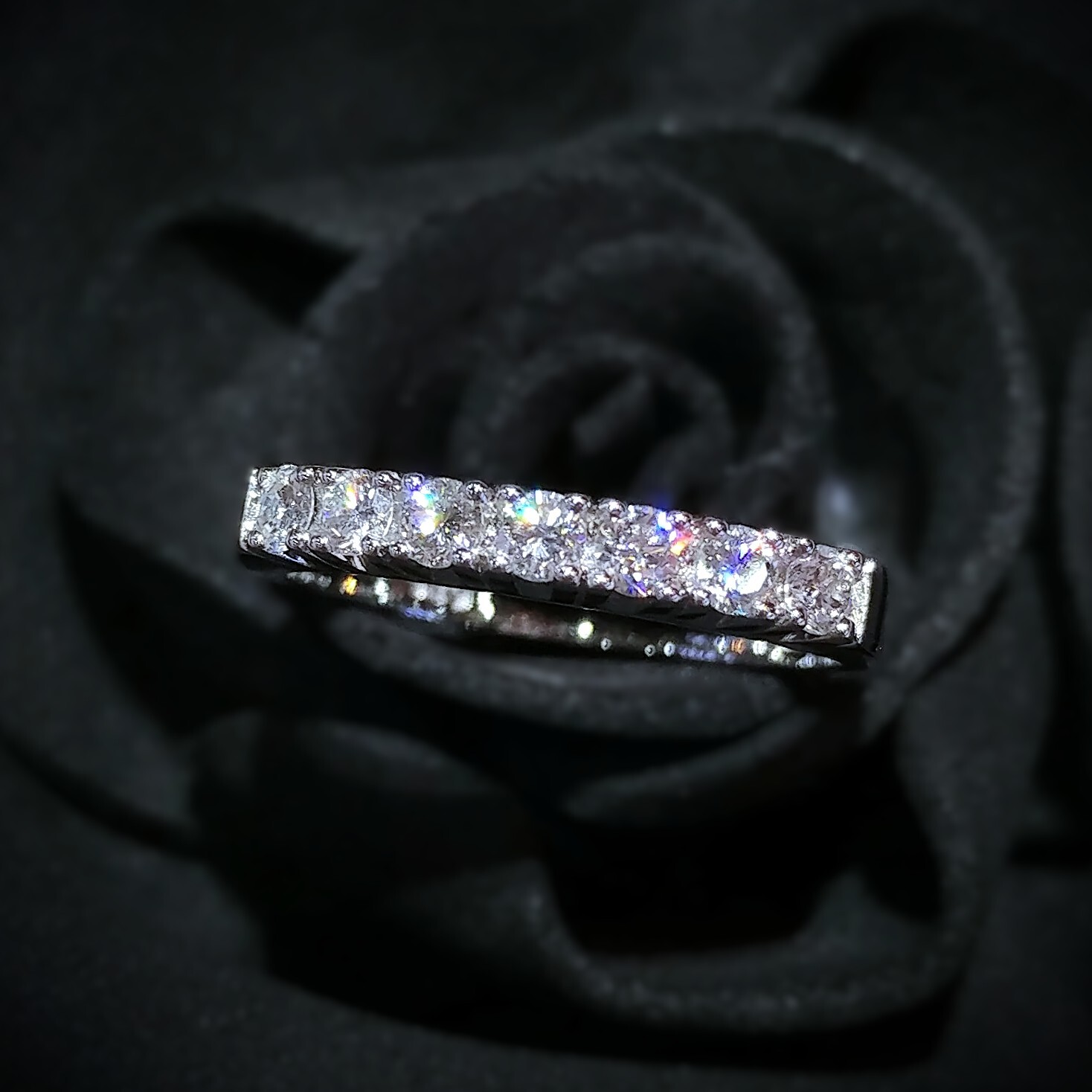 14K White Gold 0.43ct Diamond Ring