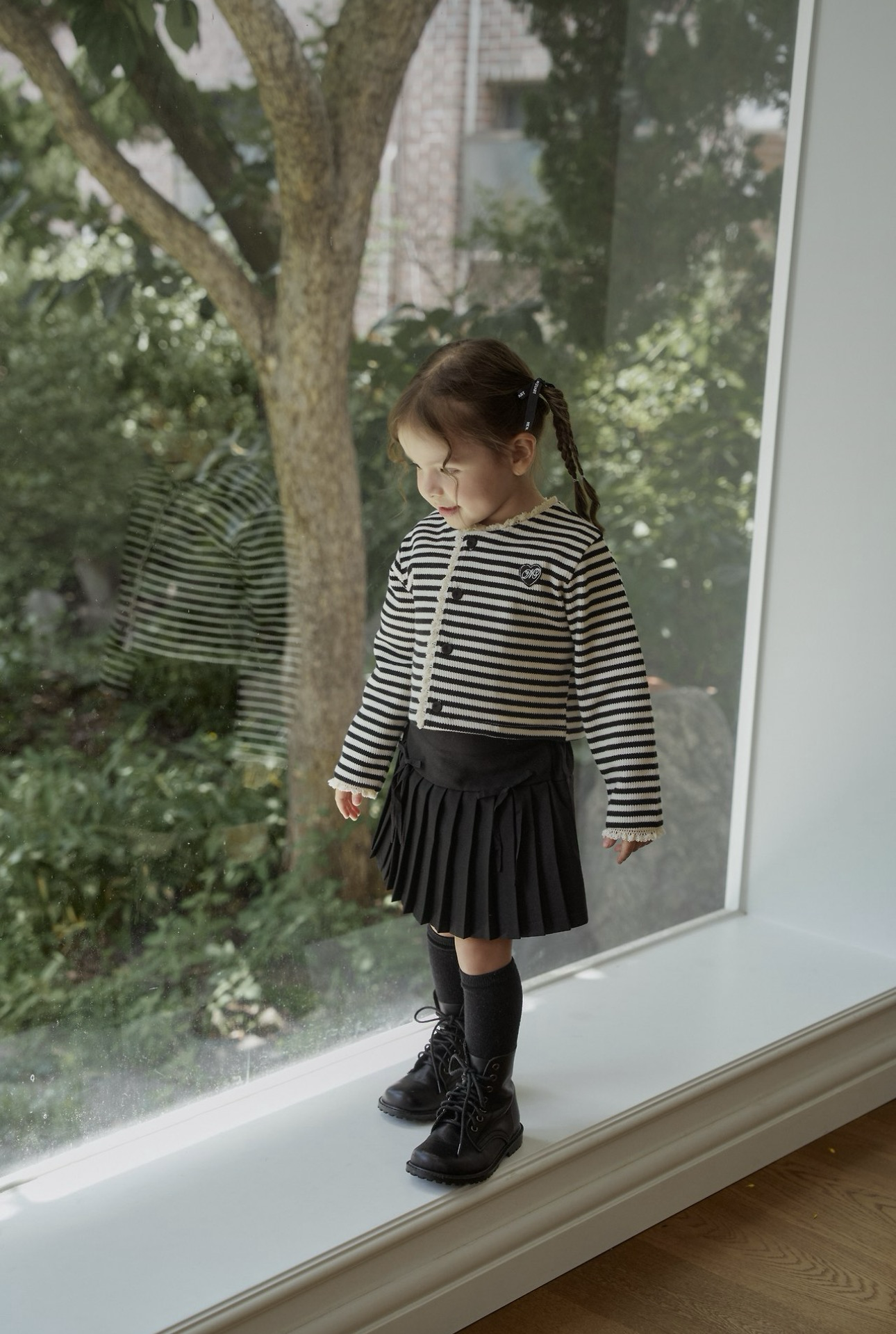 MOMO ANN Ribbon Pleats Skirt