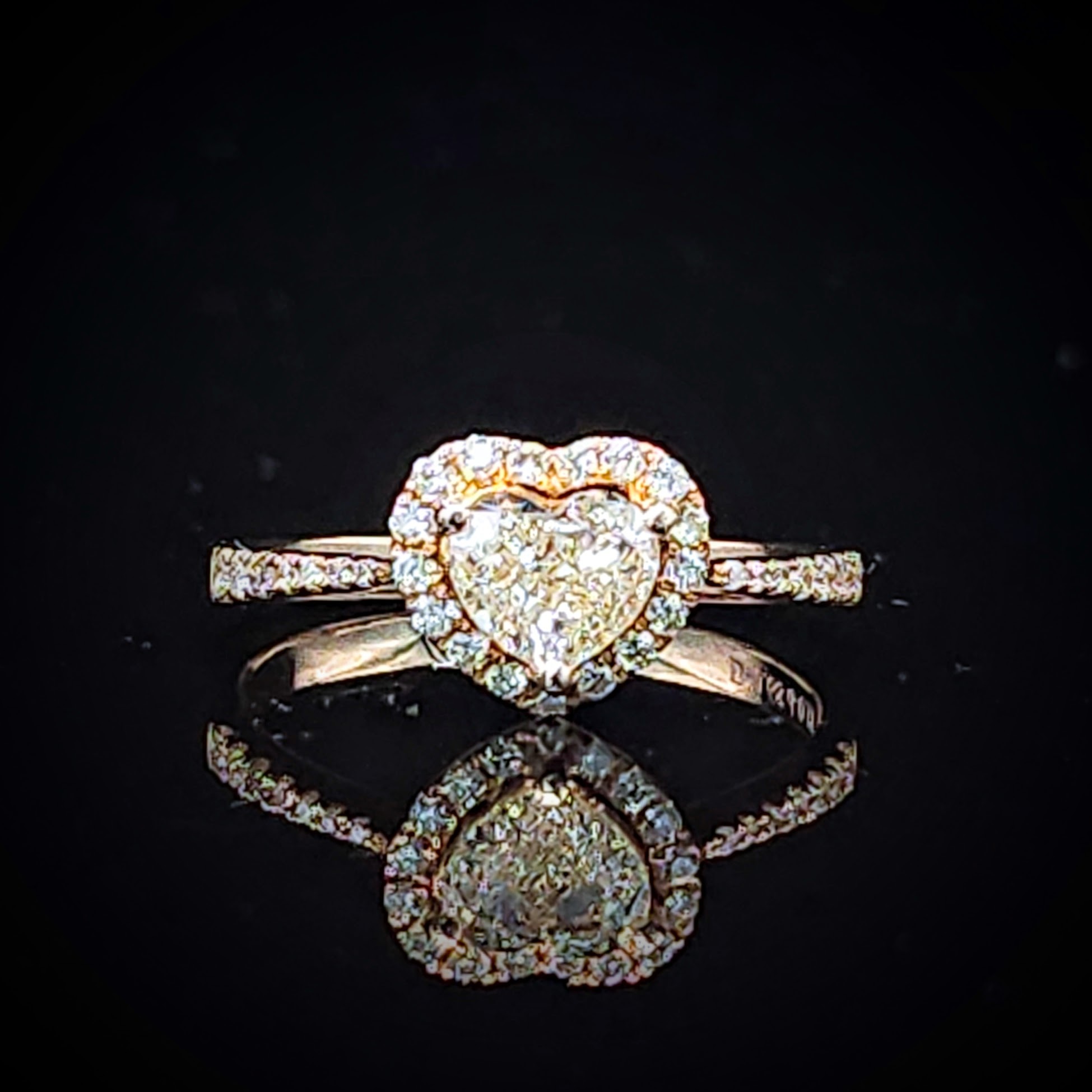 18K Rose Gold 0.86ct Diamond Ring