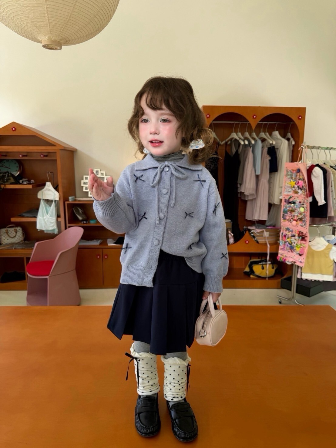 英倫女孩百褶裙