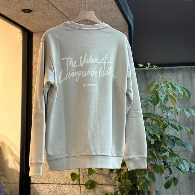 【零碼折扣】Snow Peak Lettering Sweatshirt 藝術家聯名 字母大學T S24FUFHT66