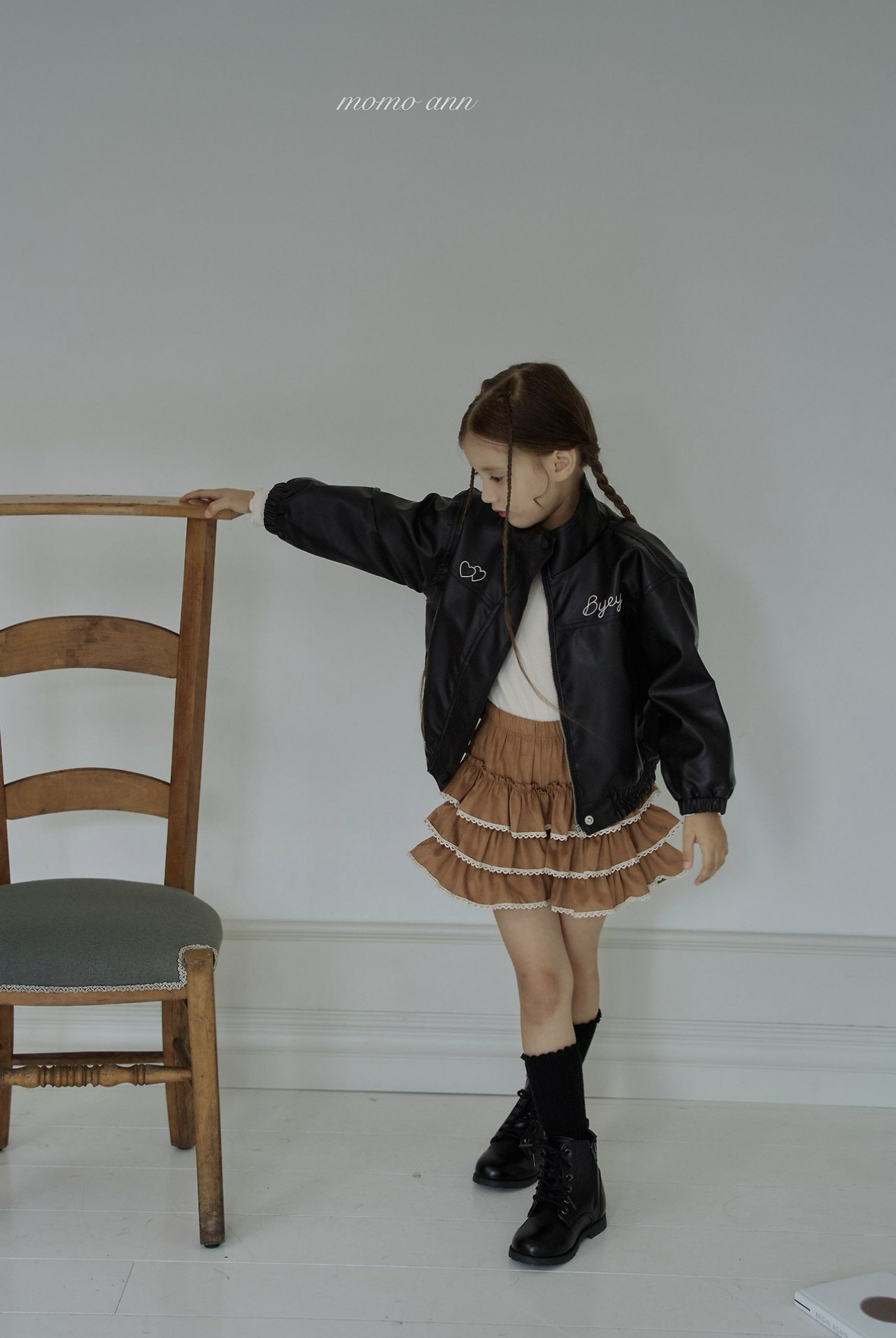 MOMO ANN Vintage Lace Tiered Skirt