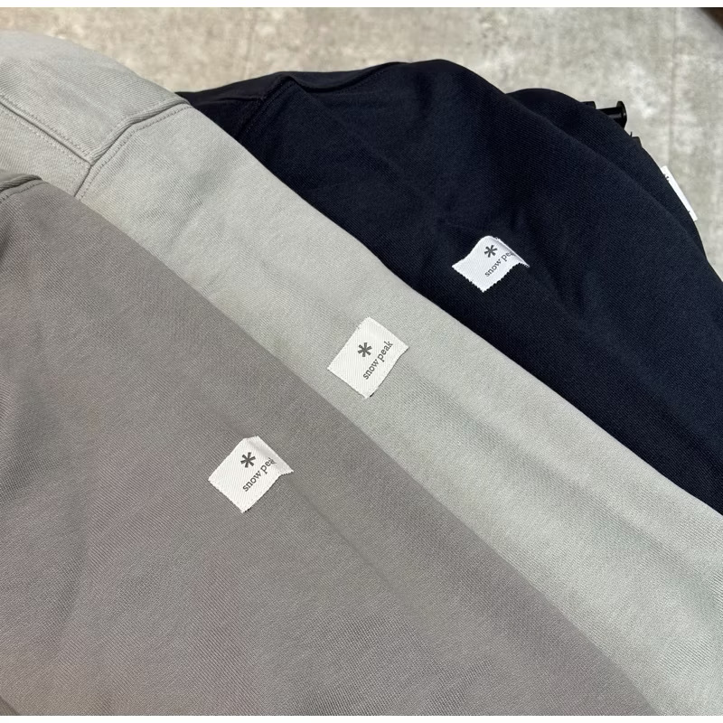 【零碼折扣】Snow Peak Land Essential Sweatshirt 袖口布標大學tee 長袖 S25SMFHT50