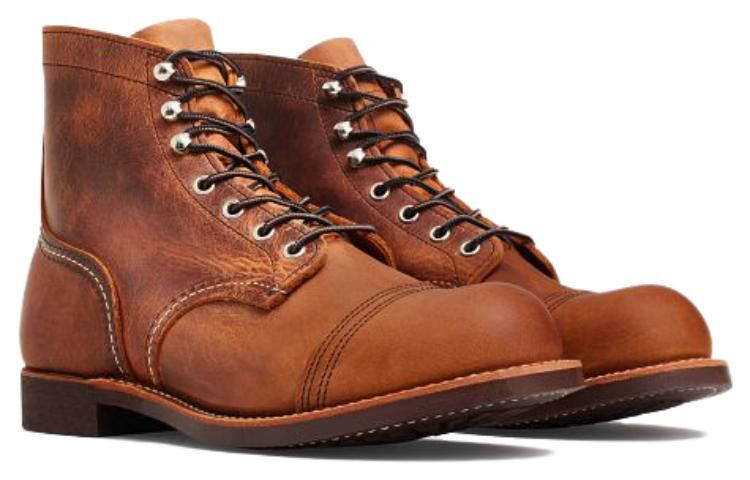 【代購】Red Wing SHOES Short Mid Calf Combat Boots Men's Brown 8085