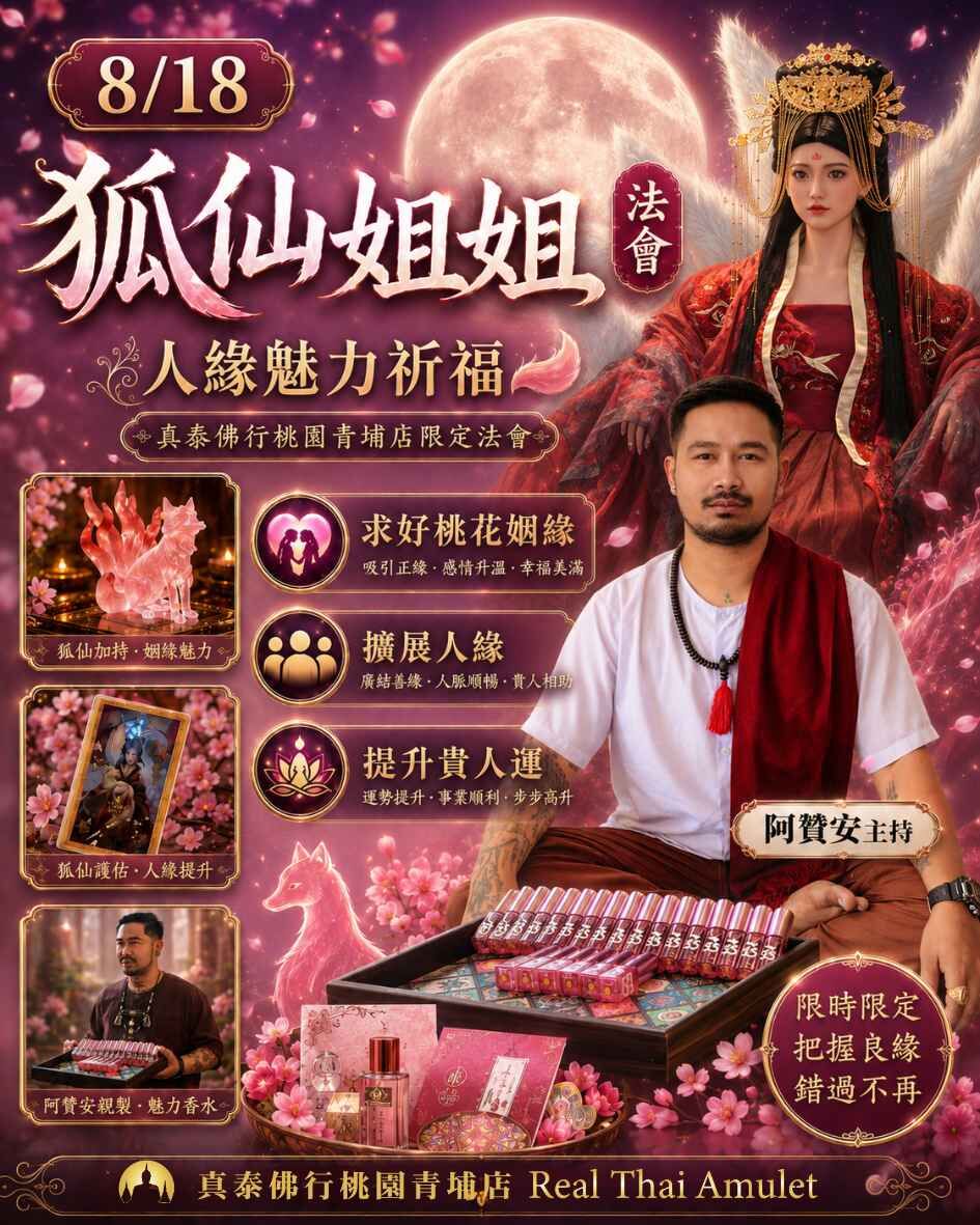 狐仙人緣魅力法會（8/18）