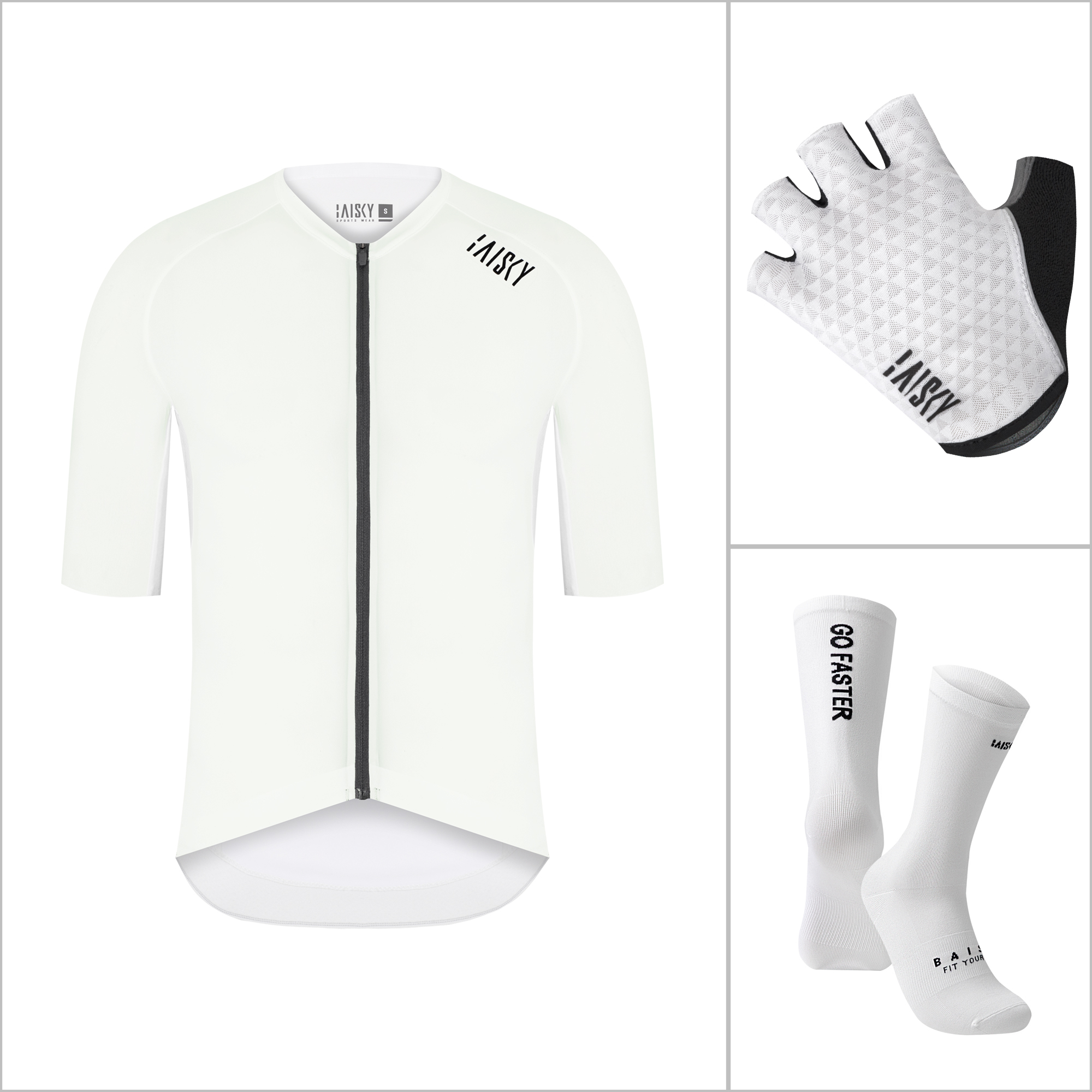 【組合商品】男女款動力白三件組