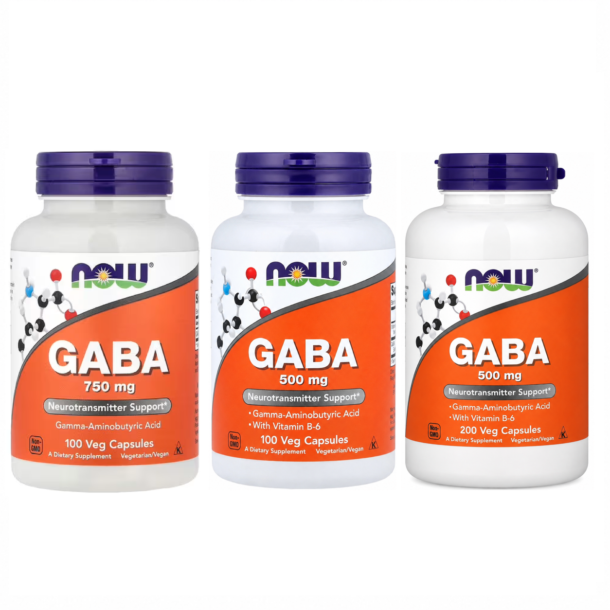 【iHerb】Now Foods GABA 氨基丁酸 500mg 750mg 100/200粒
