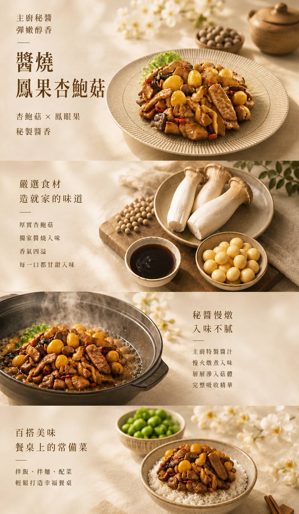 鈺善閣醬香鳳果杏鮑菇純素蔬食料理
