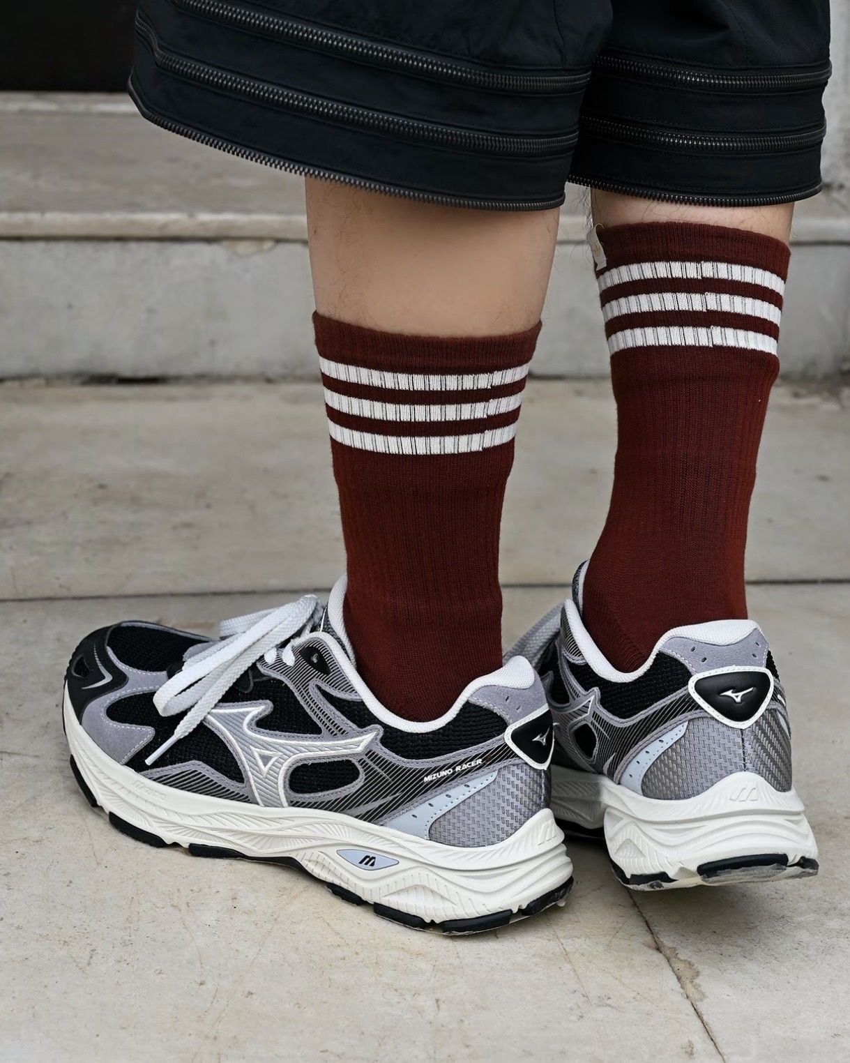#代購 MIZUNO RACER S 美津濃 復古 慢跑鞋 夜行黑 D1GH253514