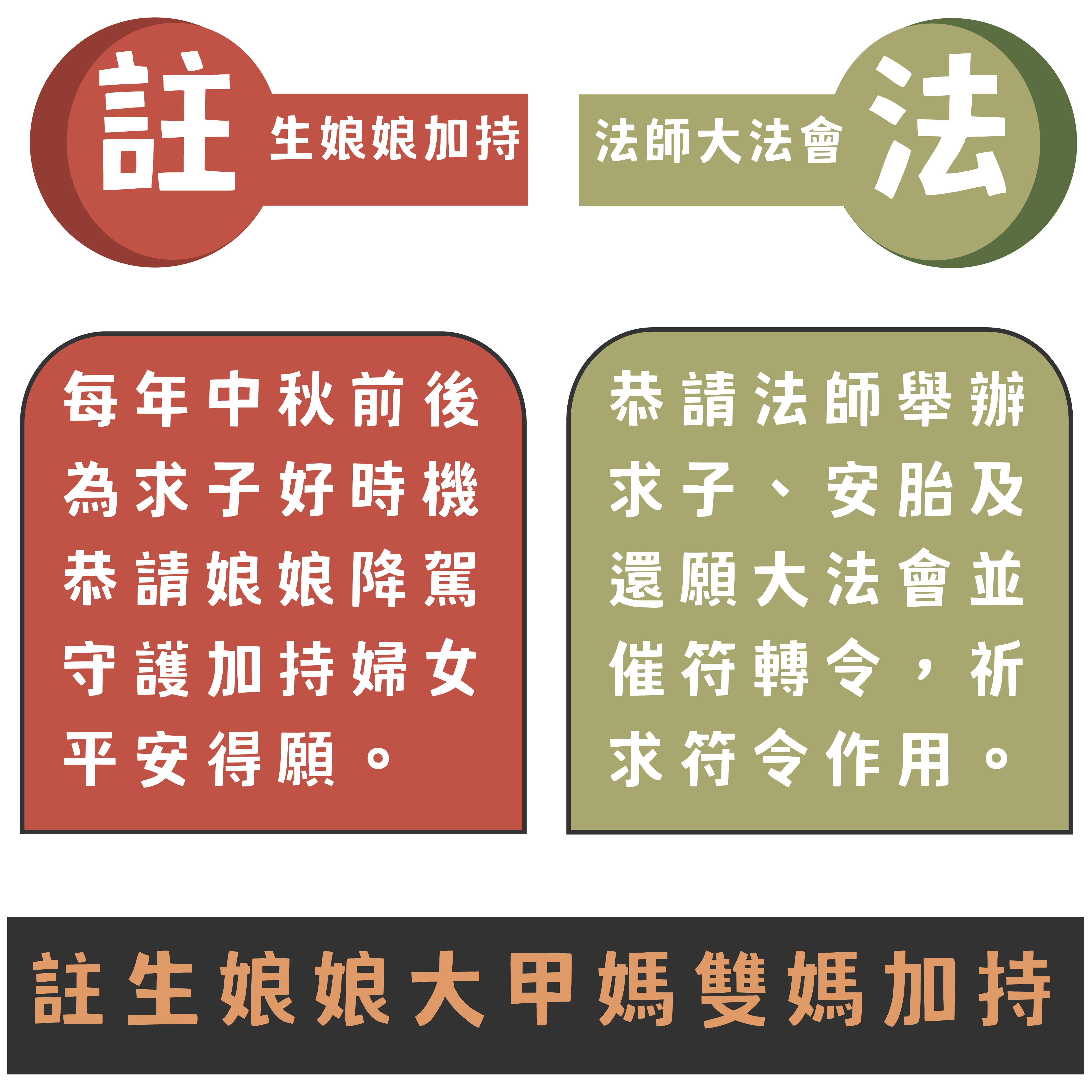 註生娘娘與媽祖雙加持