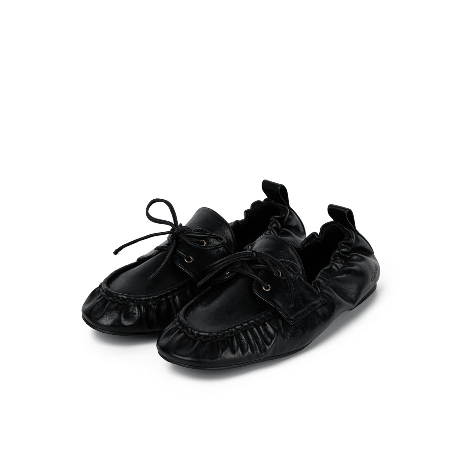 KHIHO RIVE SHIRRING BOAT LOAFERS