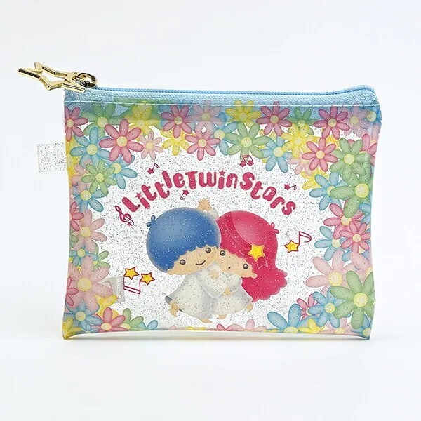 Sanrio Little Twin Stars Mini Clear Pouch Dance Kiki & Lala)
