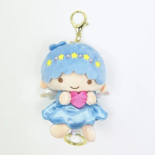 Sanrio Little Twin Stars Retractable Plush Keychain (Kiki)
