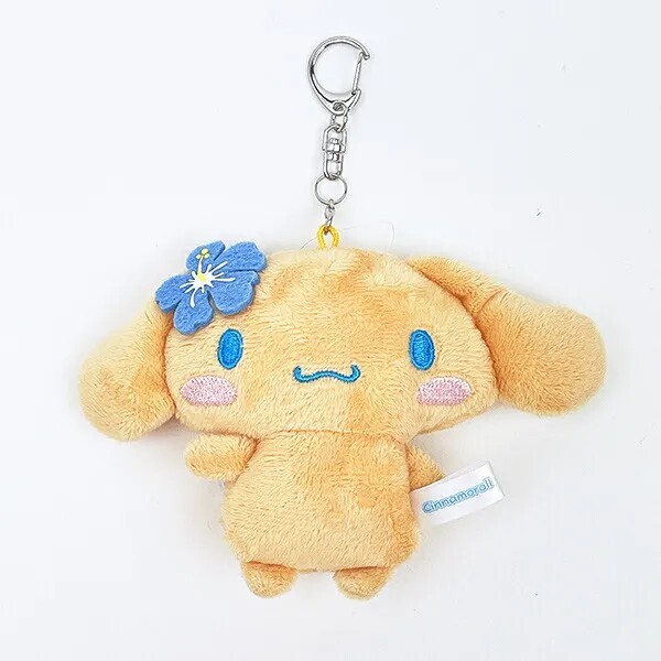Sanrio Cinnamoroll Sunburn Mirror Plush Doll Keychain