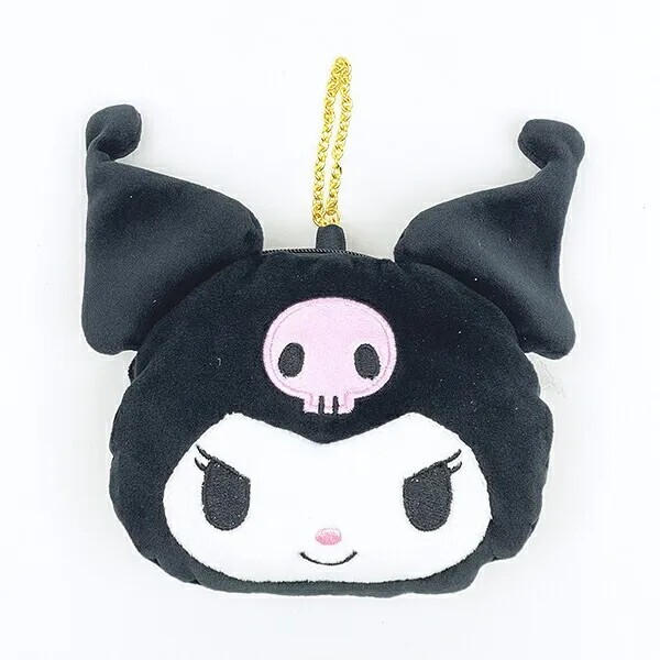 Sanrio Kuromi Face Pouch Keychain