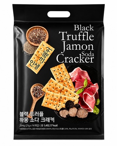 KR 韓國黑松露火腿梳打餅乾 294g/1 Pack 14小包 (K268 TA378)