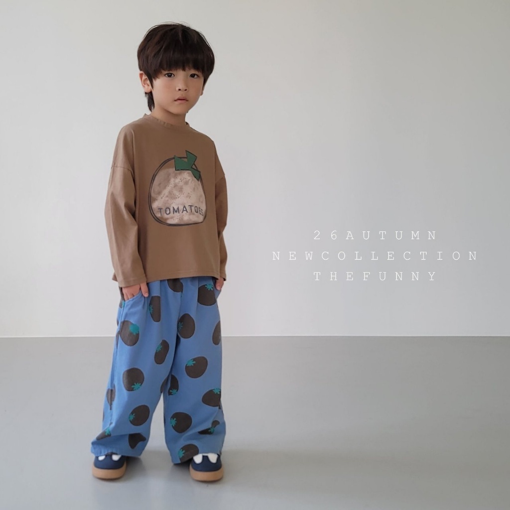 正韓秋thefunny 三色番茄直筒褲