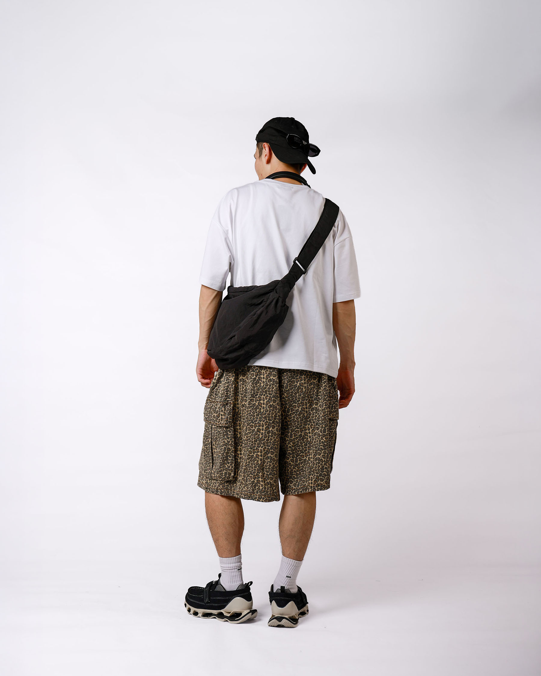 復古豹紋寬鬆短褲 Utility Camo Shorts SS-001