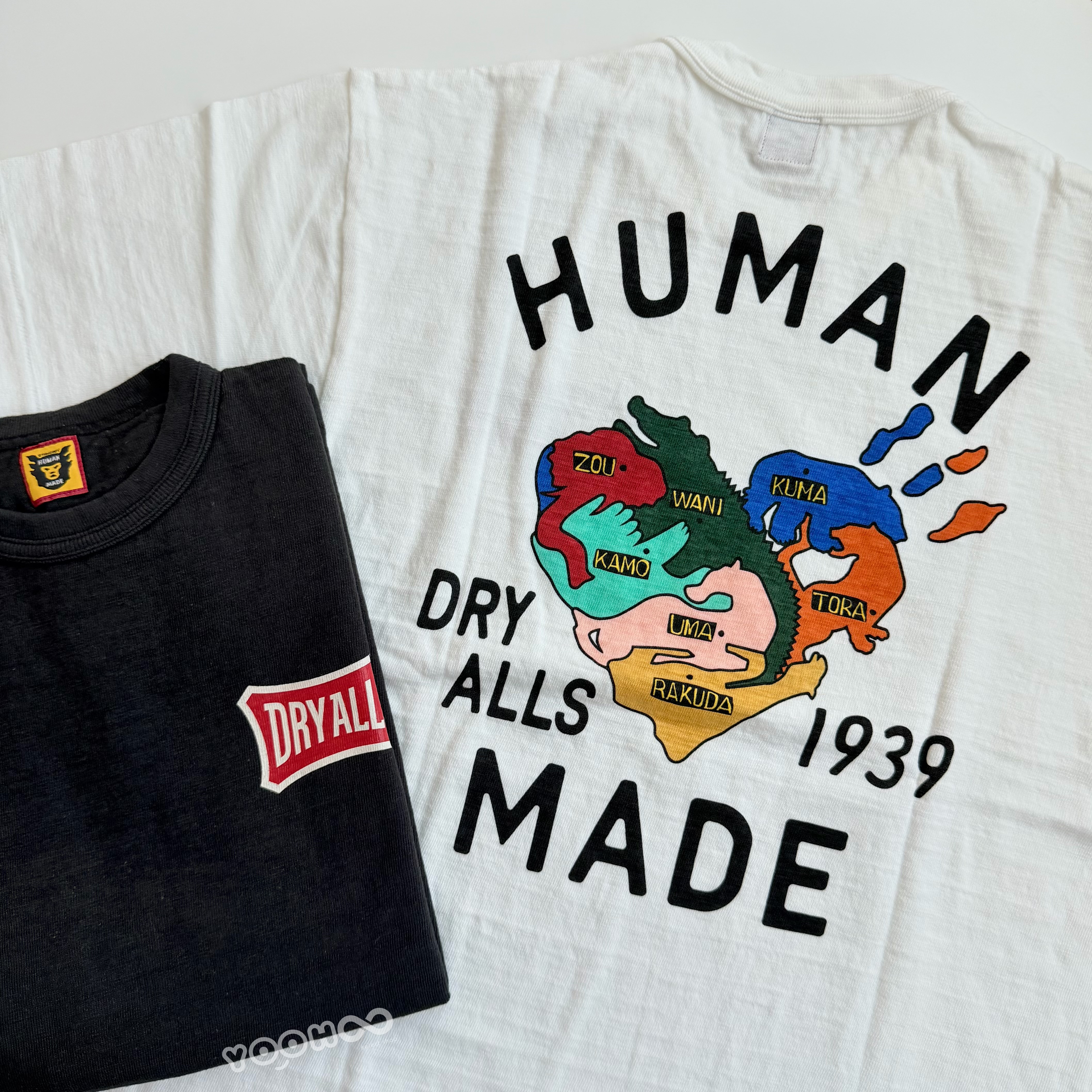 現貨折扣┃日本製 HUMAN MADE GRAPHIC T-SHIRT 背面 愛心 動物 地圖 圖案 短T