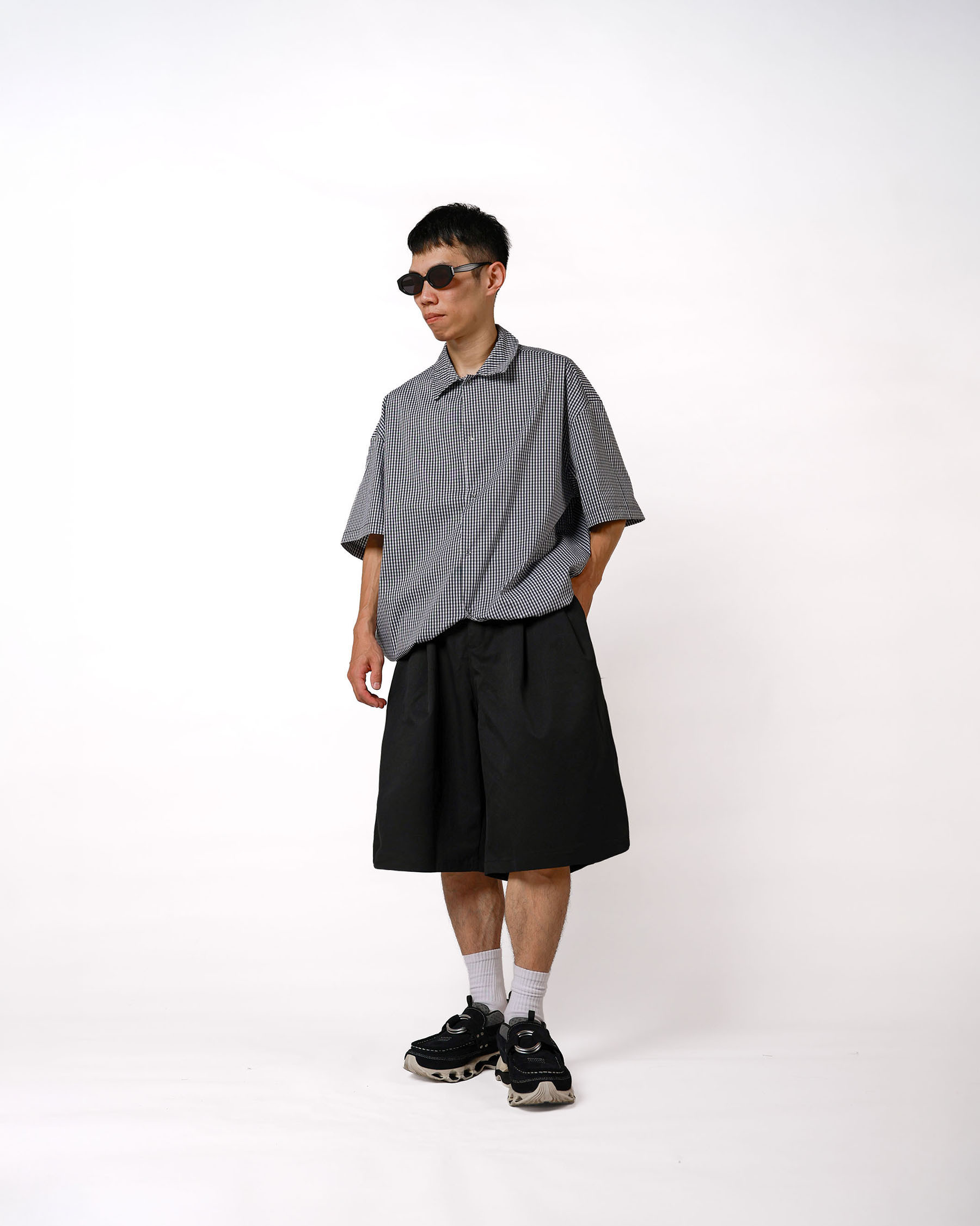 暮藍格紋襯衫 Dark Dusk Plaid Shirt ST-006