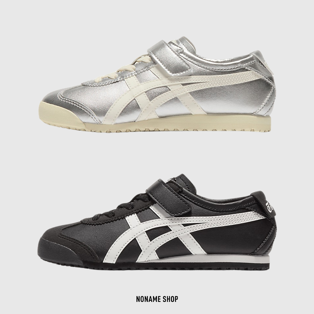 ONITSUKA TIGER 鬼塚虎 MEXICO 66 KIDS 銀色 黑色 (大童)