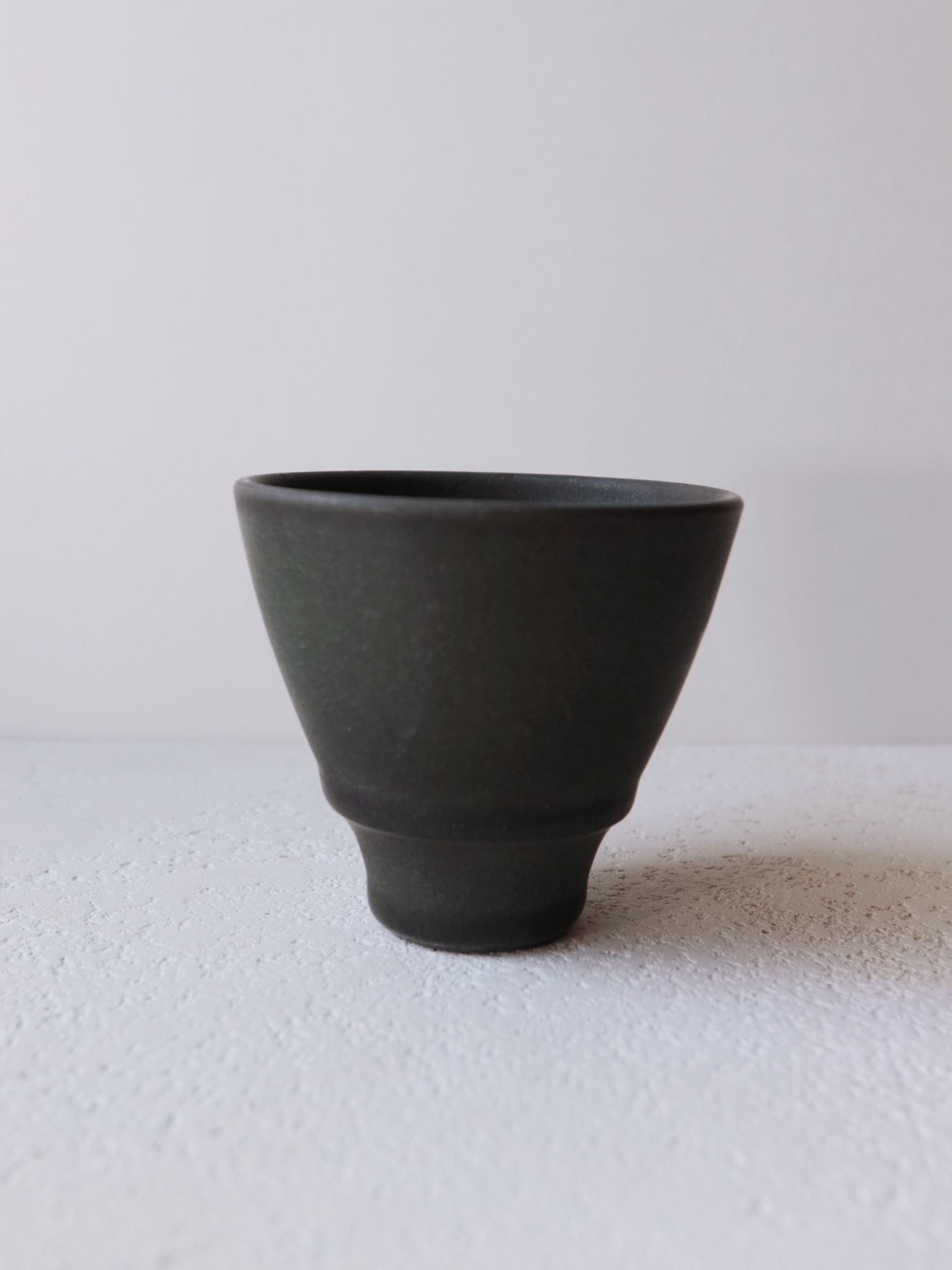陶工房 三寿 黑 茶/酒 杯