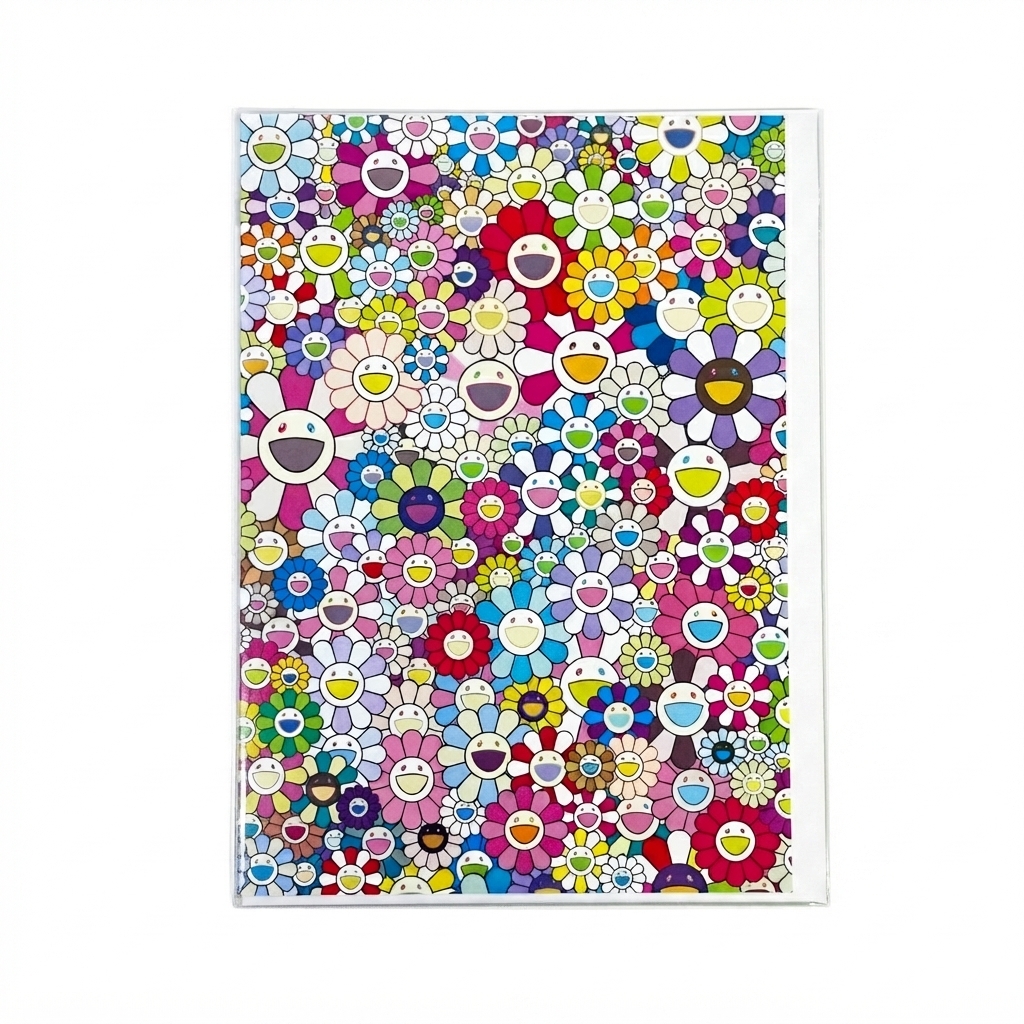 Takashi Murakami Notecard (SFAAM Flowers)