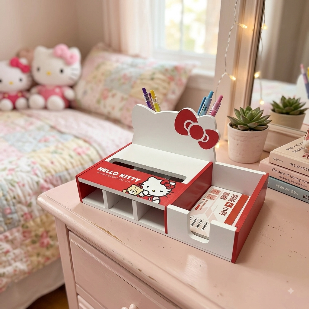 24042 Sanrio Hello Kitty 多功能木製卡片座 #KHW24-SKT1067