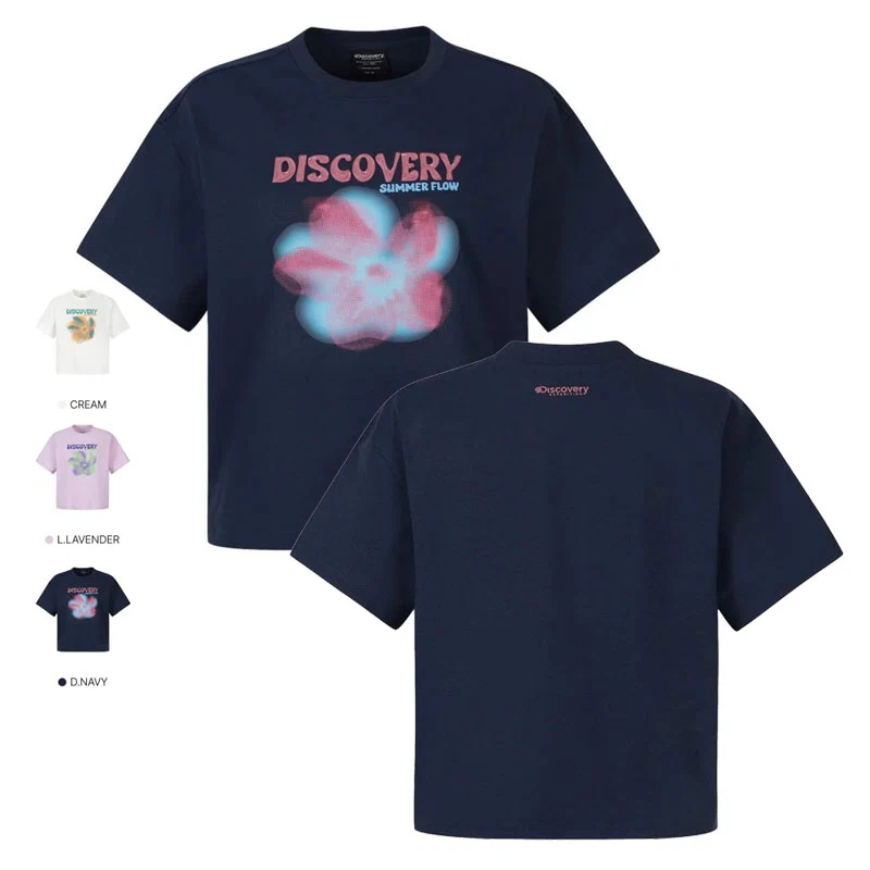 【預購】Discovery ZKR081710 女裝柔焦花朵印花短袖