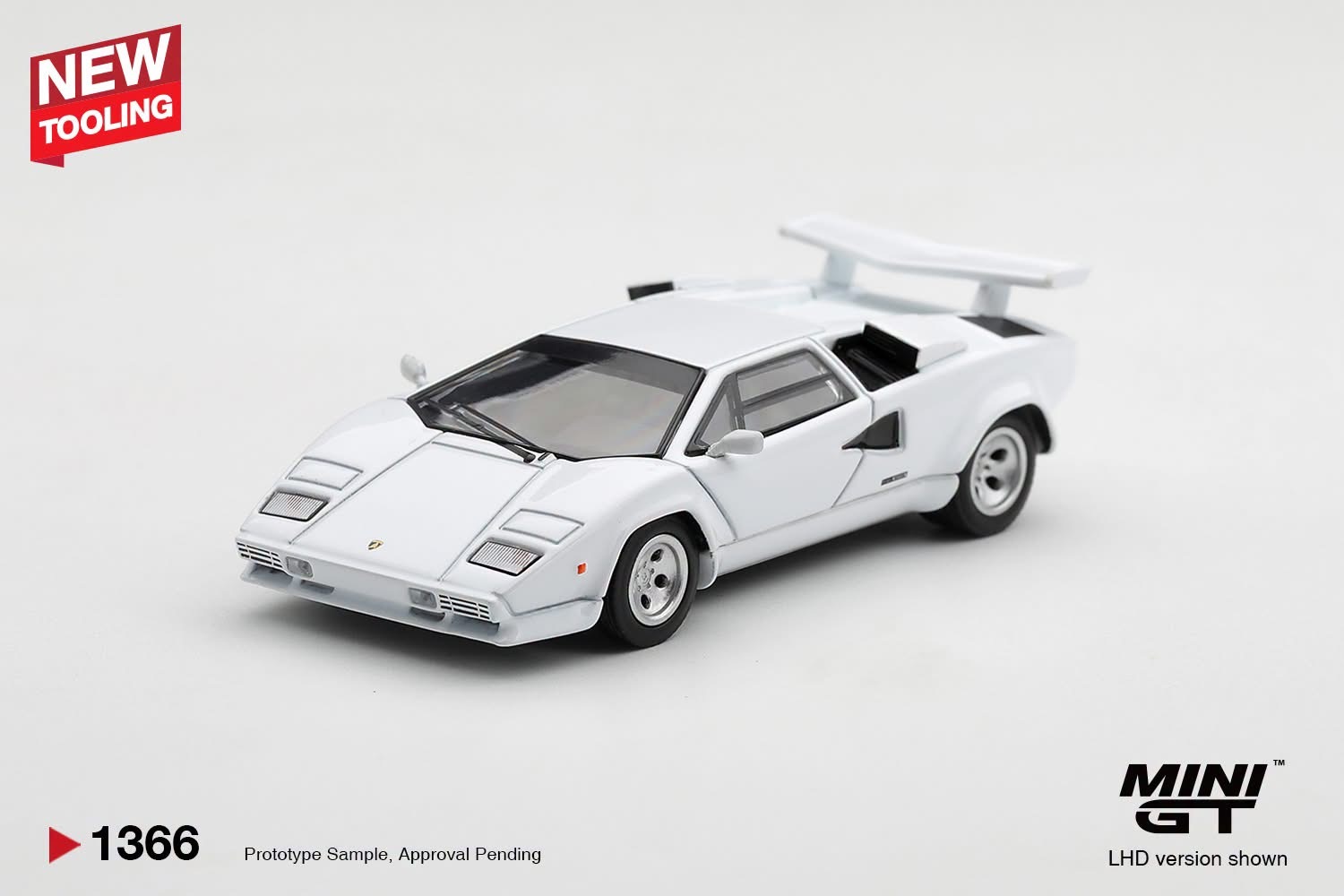 預訂Pre Order- MiniGT 1366 Lamborghini Countach LP500S White
