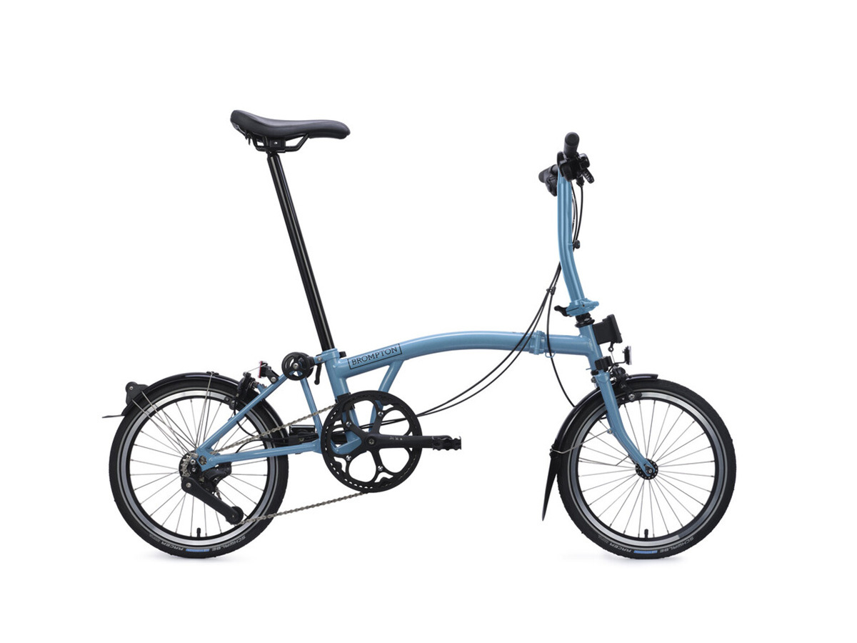 Brompton C Line Explore 2026 Cloud Metallic - 4 speed with Low handlebar