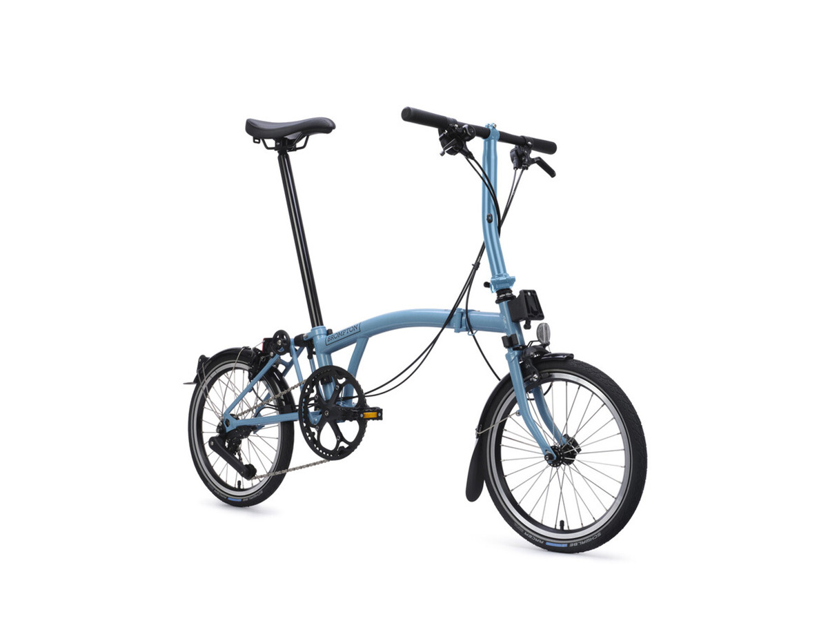 Brompton C Line Explore 2026 Cloud Metallic - 4 speed with Low handlebar