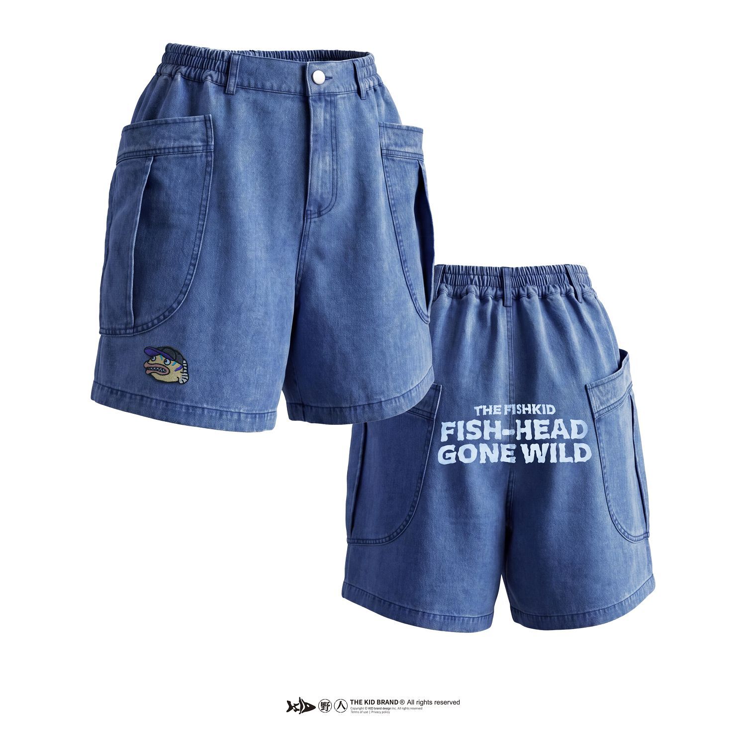 KID ® FISH-HEAD Gone Wild Denim Shorts