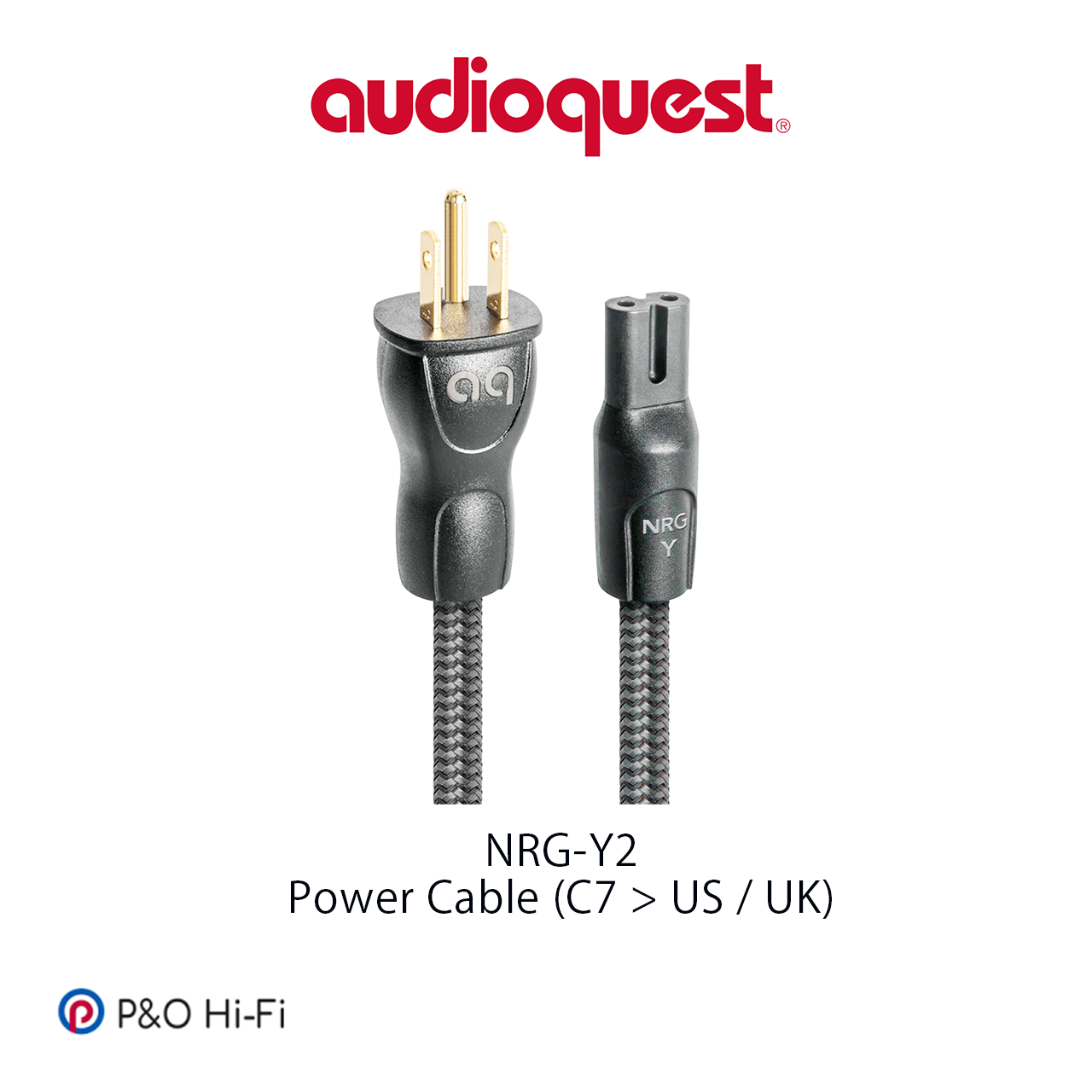 AudioQuest NRG-Y2 X 系列電源線 (C7 > US / UK Plug) (2M)