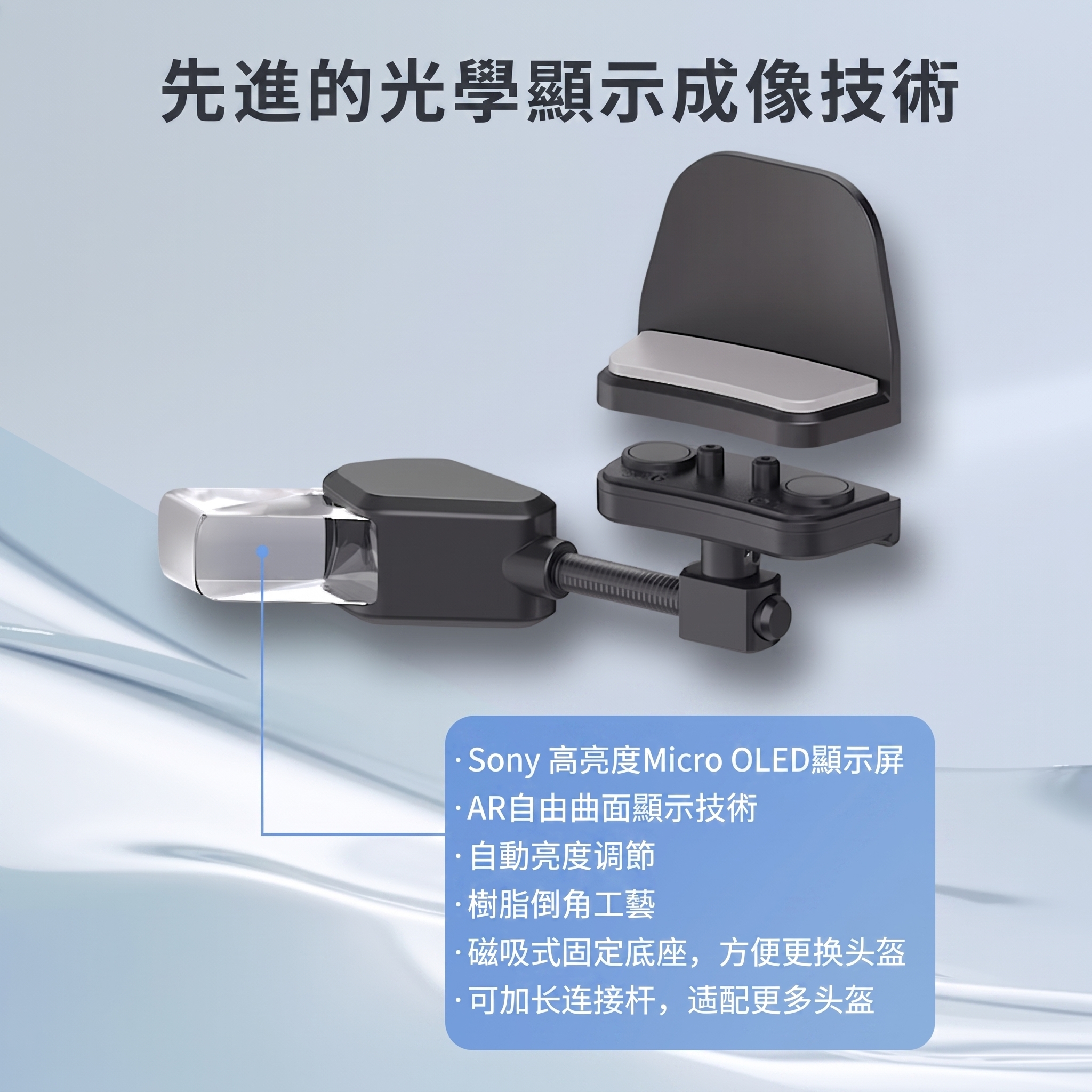 MotoEye E6/ MOTTHUD T101 安全帽智慧抬頭顯示系統