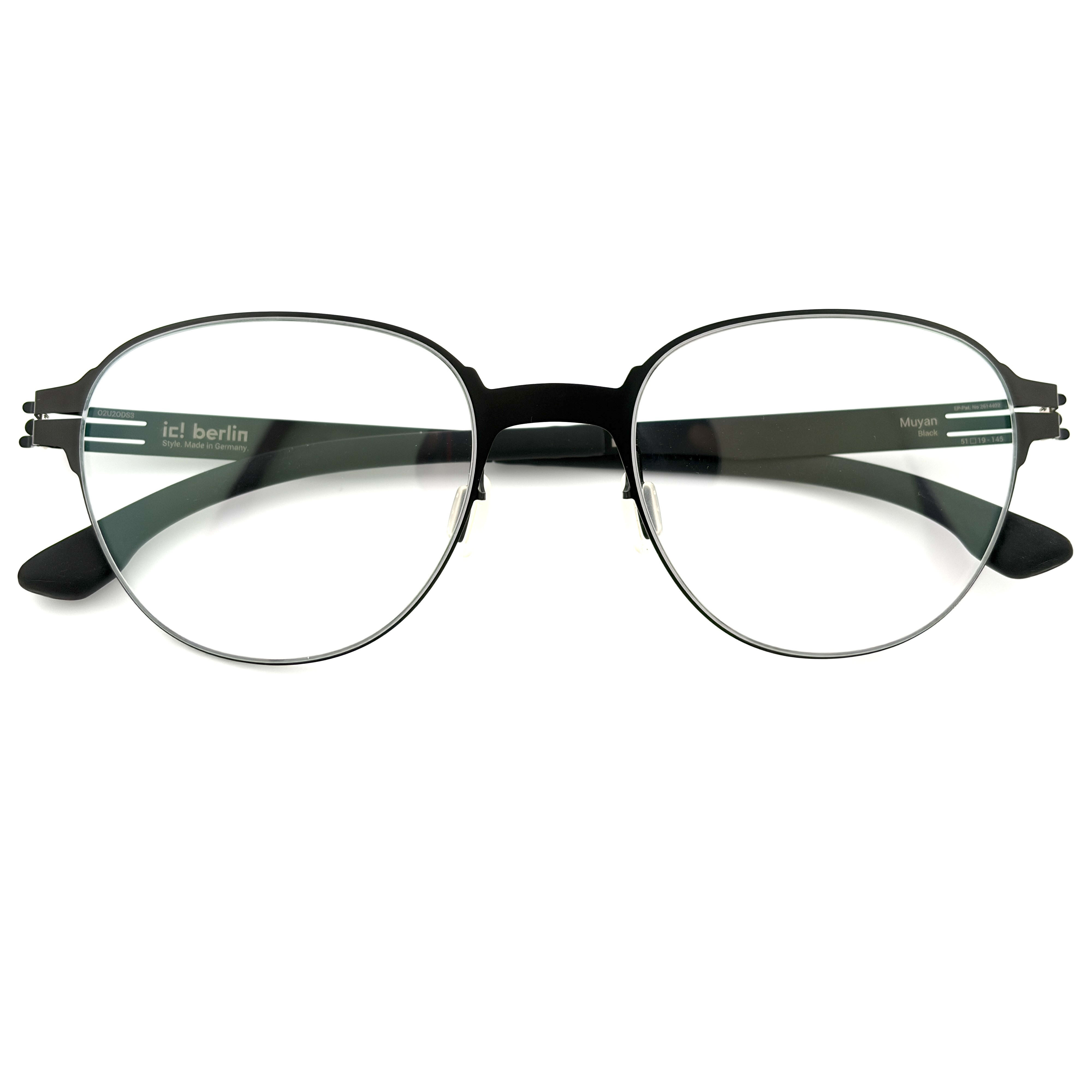 【ic! berlin】Muyan Black 51mm光學眼鏡♦(IC5135-D 002)