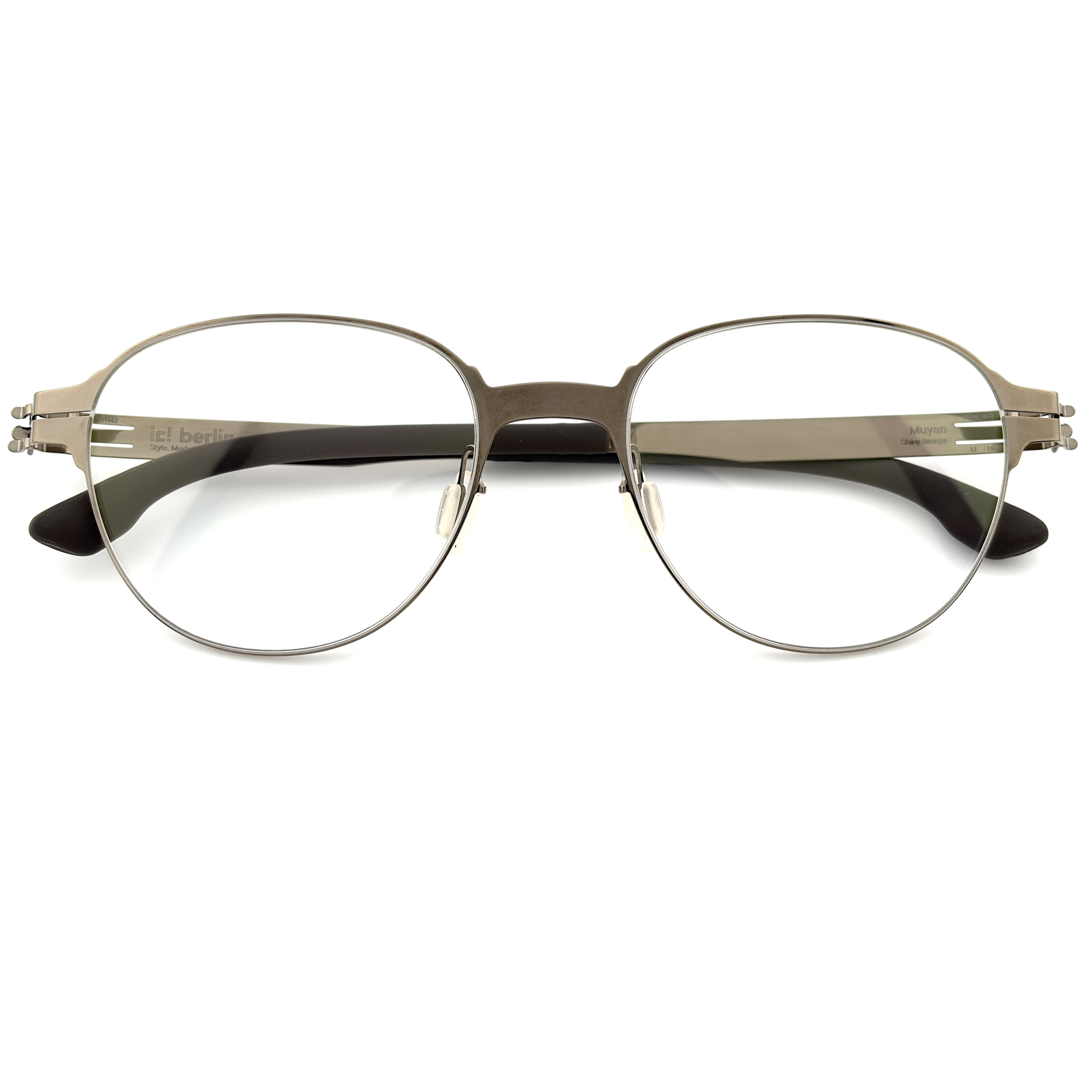 【ic! berlin】Muyan Shiny Bronze 51mm光學眼鏡♦(IC5135-D 034)