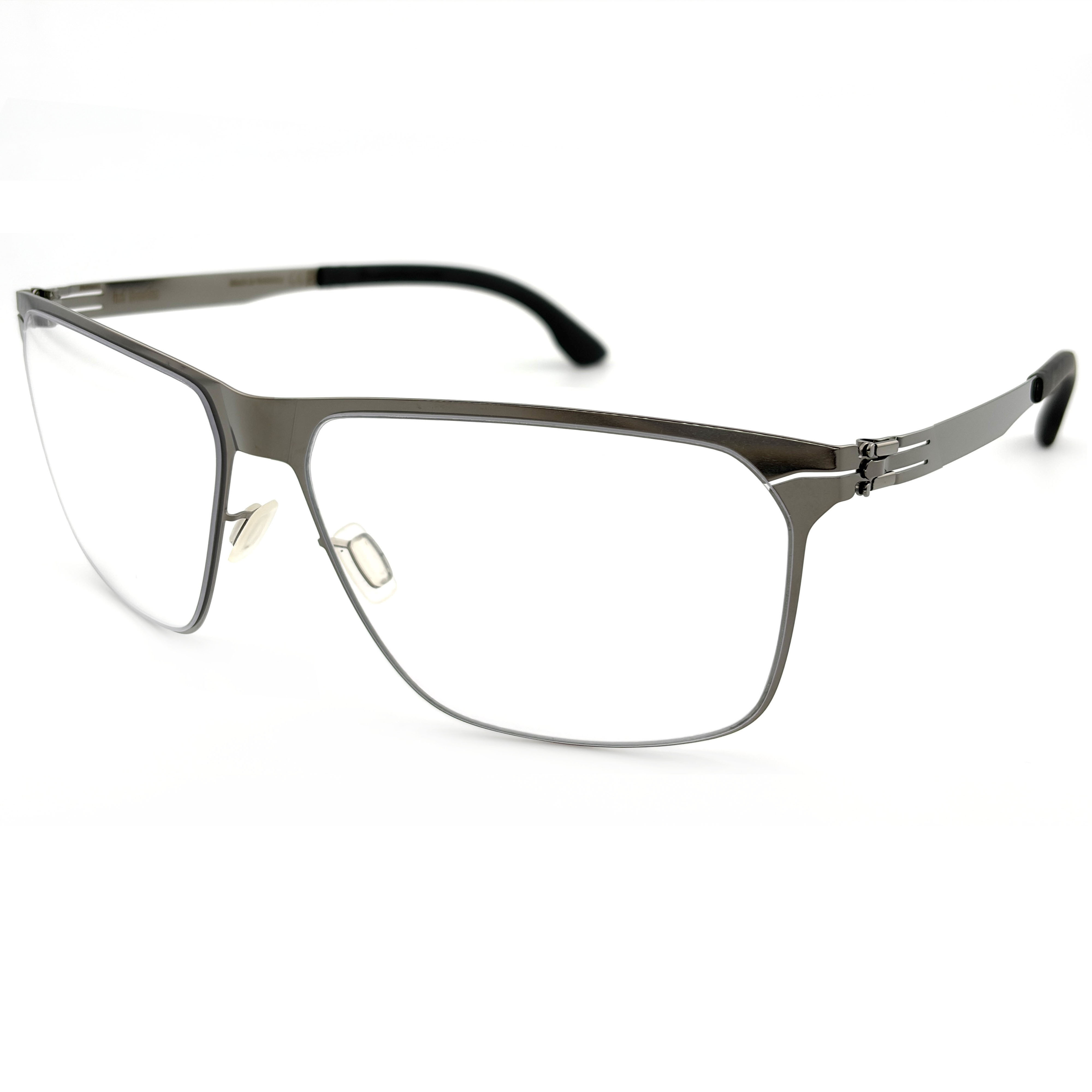 【ic! berlin】Olaf Shiny Graphite 62mm光學眼鏡♦(IC5044 02A)