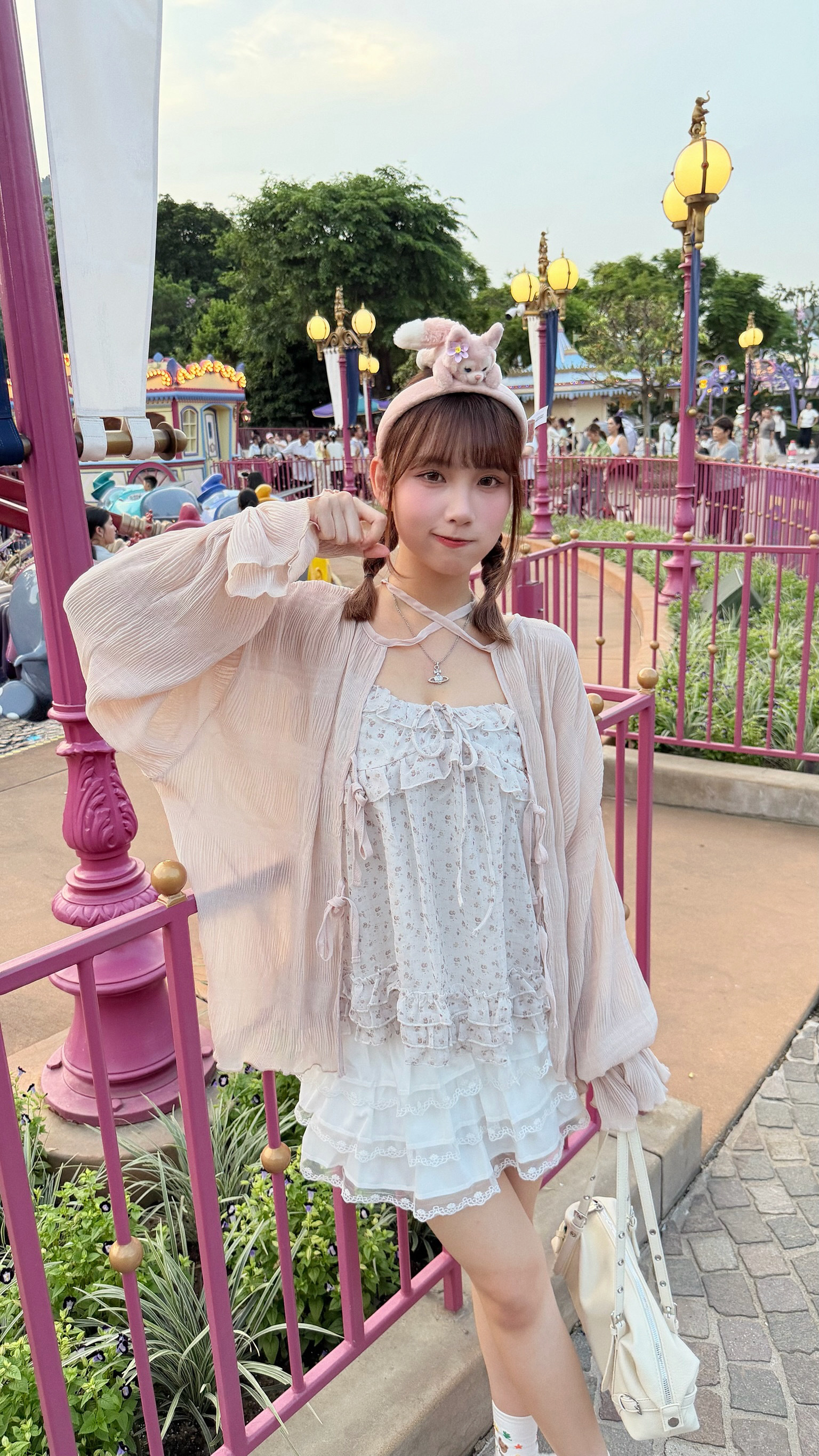 JP1271｜夏日碎花𓏲๋࣭࣪˖🎐°｡🍊𓏲 荷葉花邊綁帶ruffle吊帶外搭OPS