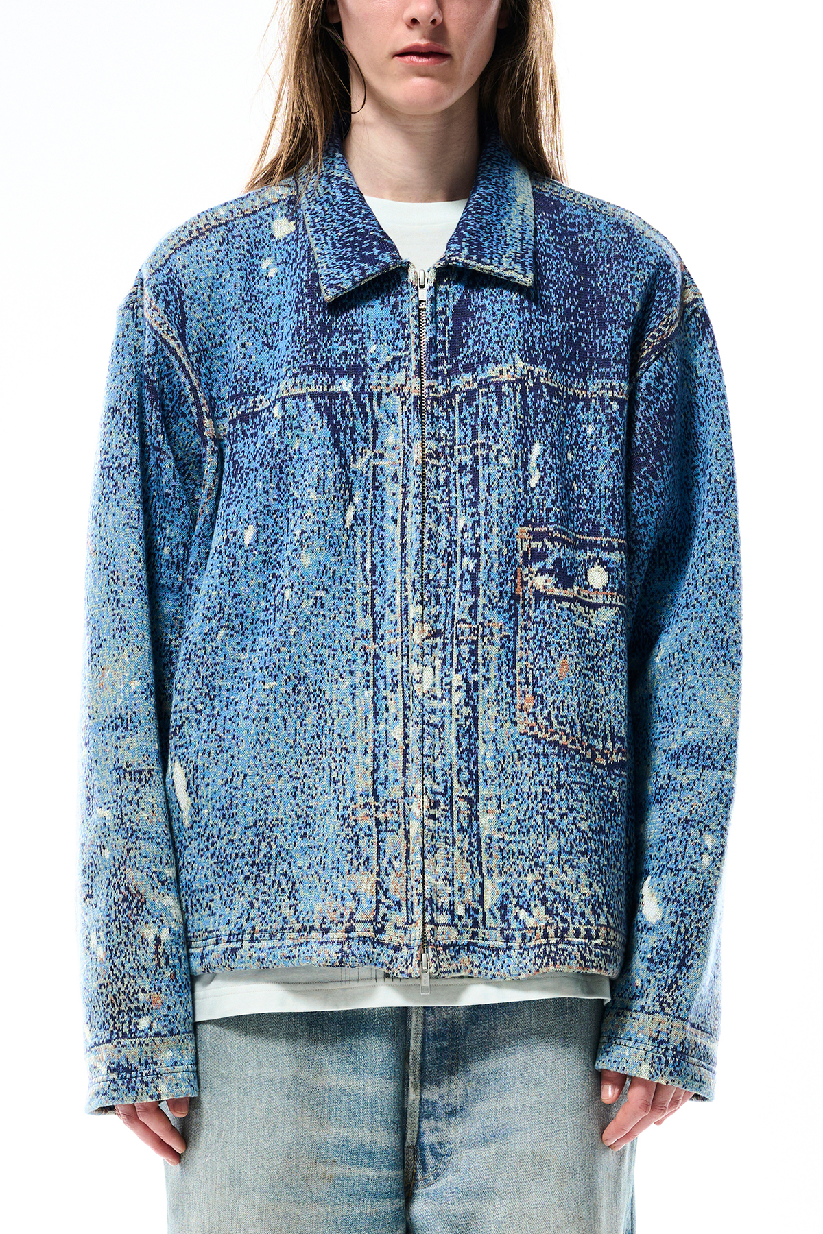 TOLQ KNIT DENIM JACKET