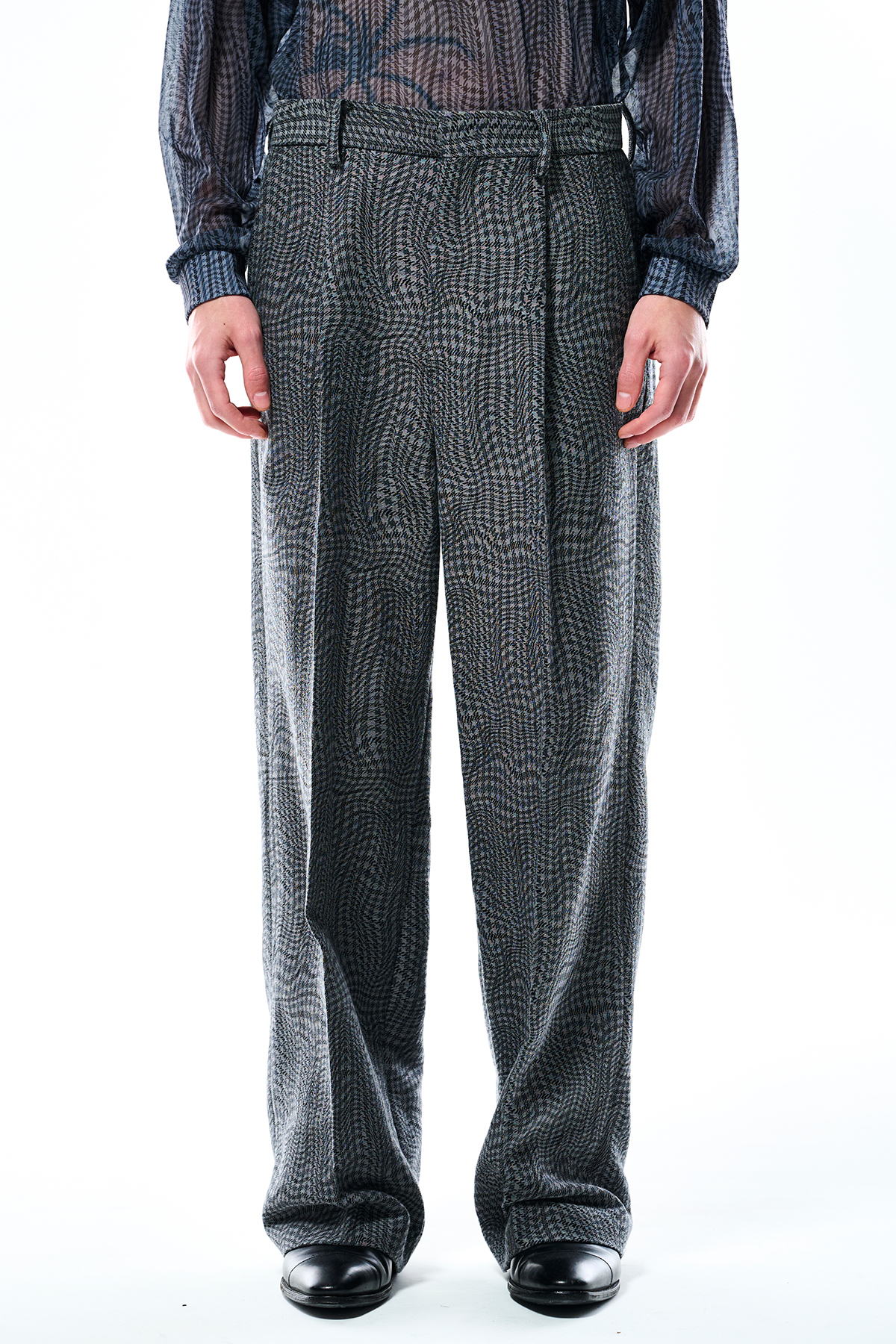 TOLQ ONE TUCK TROUSERS (2COL)