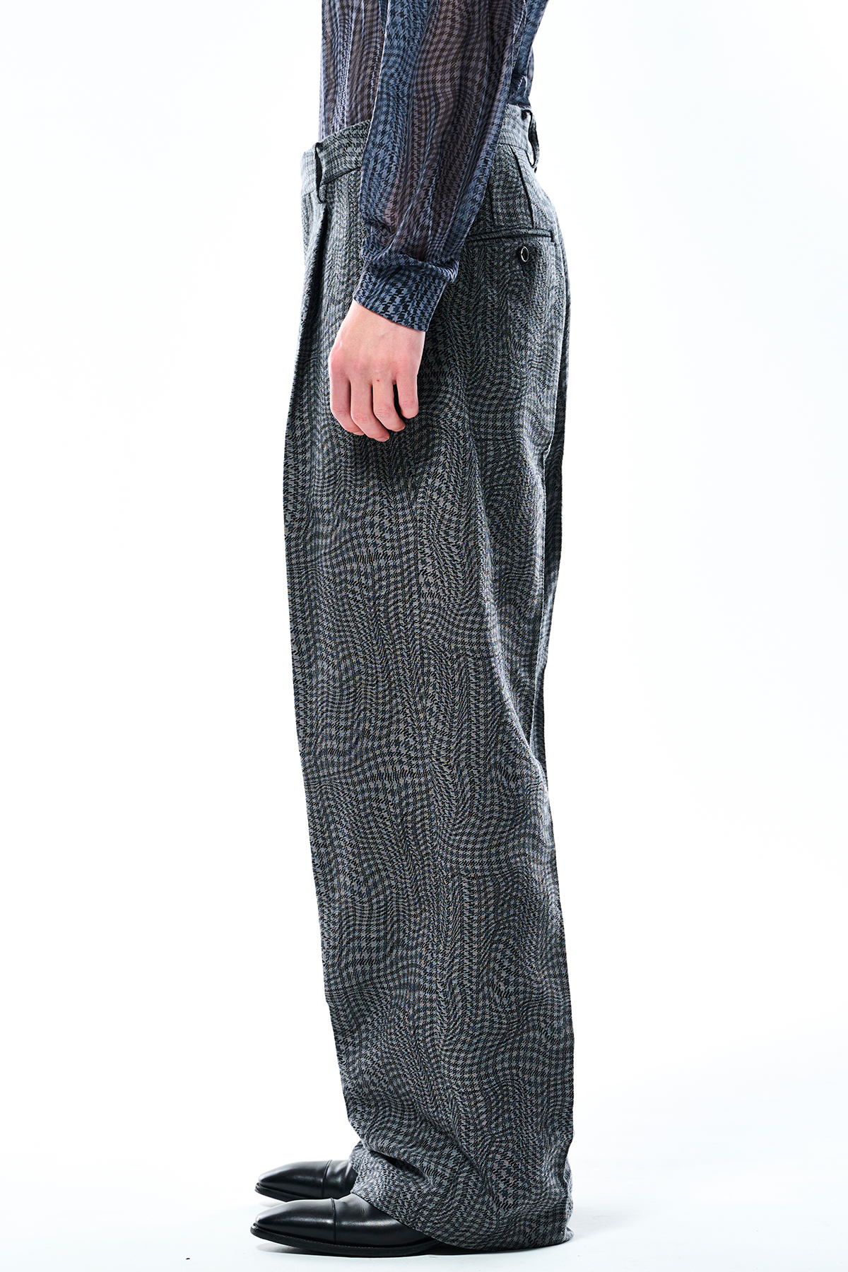 TOLQ ONE TUCK TROUSERS (2COL)