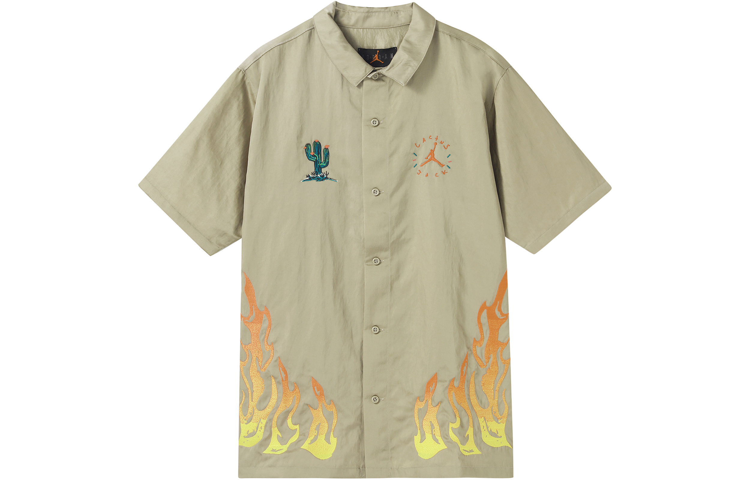 【代購】Travis Scott Cactus Jack X Jordan Button Down Shirt CW3131-247