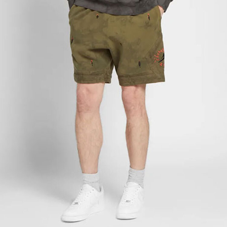 【代購】Travis Scott Jordan Washed Suede Shorts CN3425-222