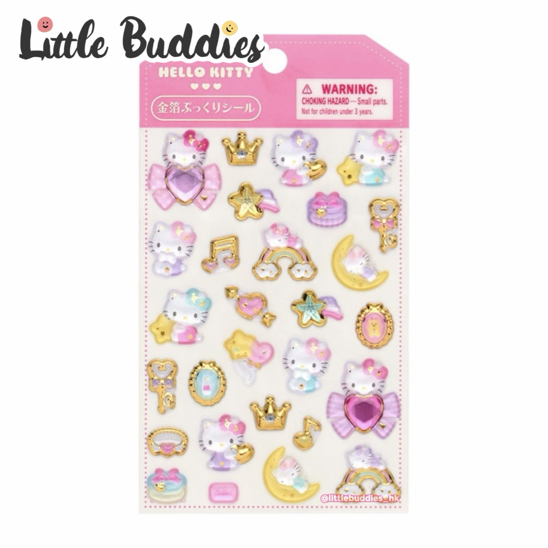 日本 Sanrio 貼紙收藏系列 - 金箔立體貼紙