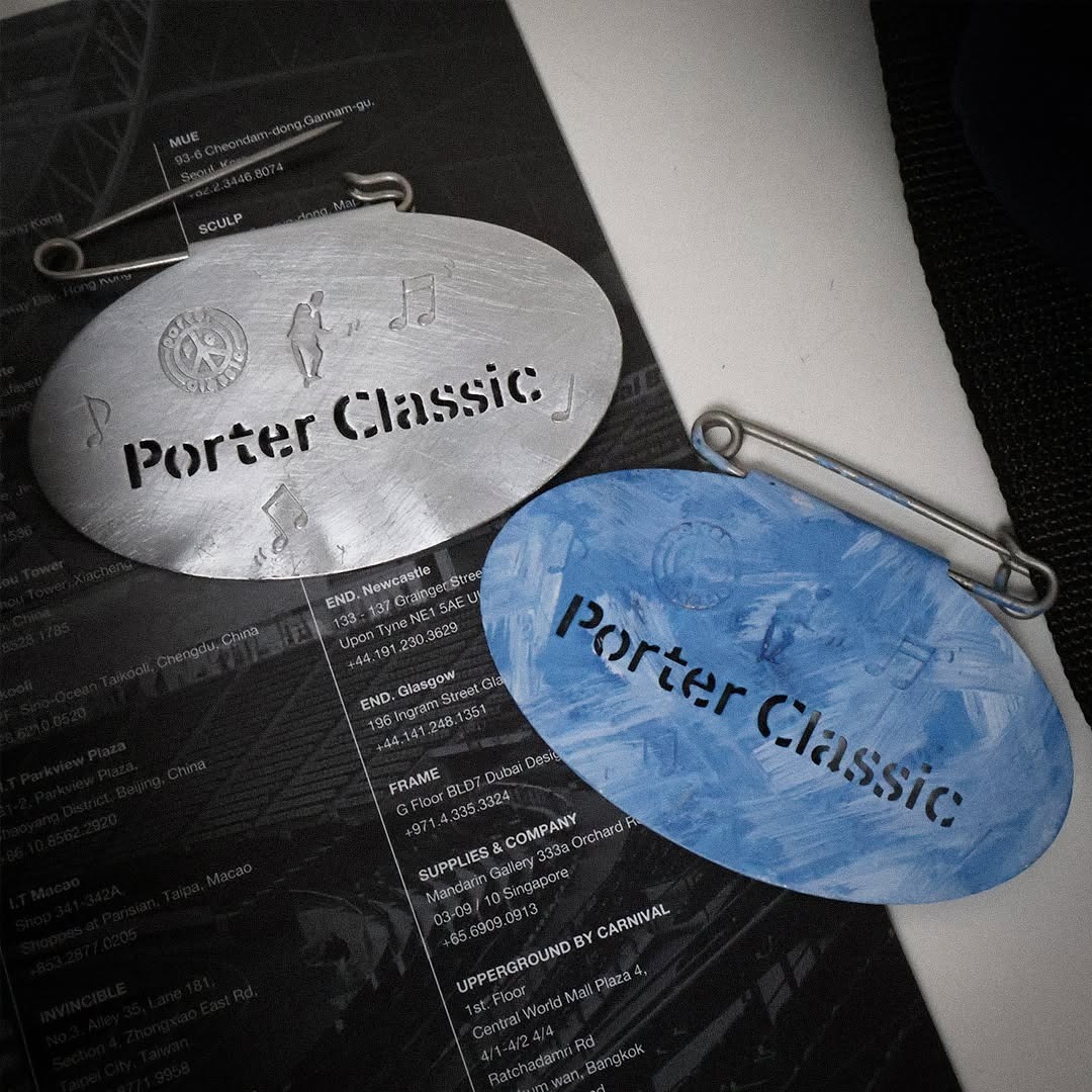 2024SS 伊勢丹限定 PORTER CLASSIC PAINT METAL PLATE BADGE 彩繪 別針 掛牌 現貨